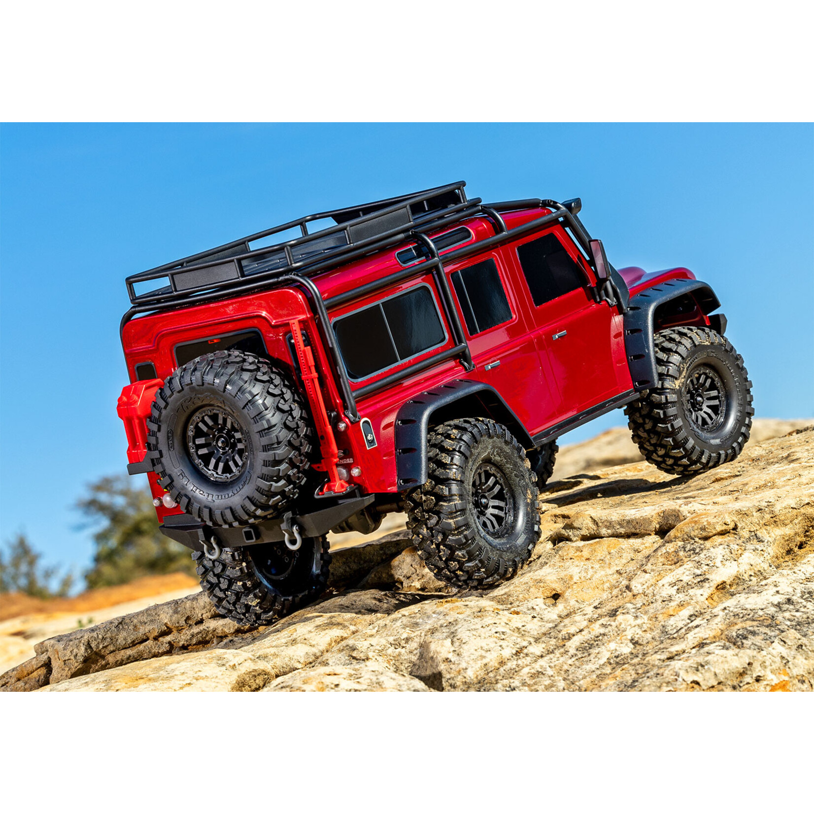 TRAXXAS TRX4 ランドローバーディフェンダー Traxxas Traxxas 8220564RED - TRX-4 Defender, Clipless - Red