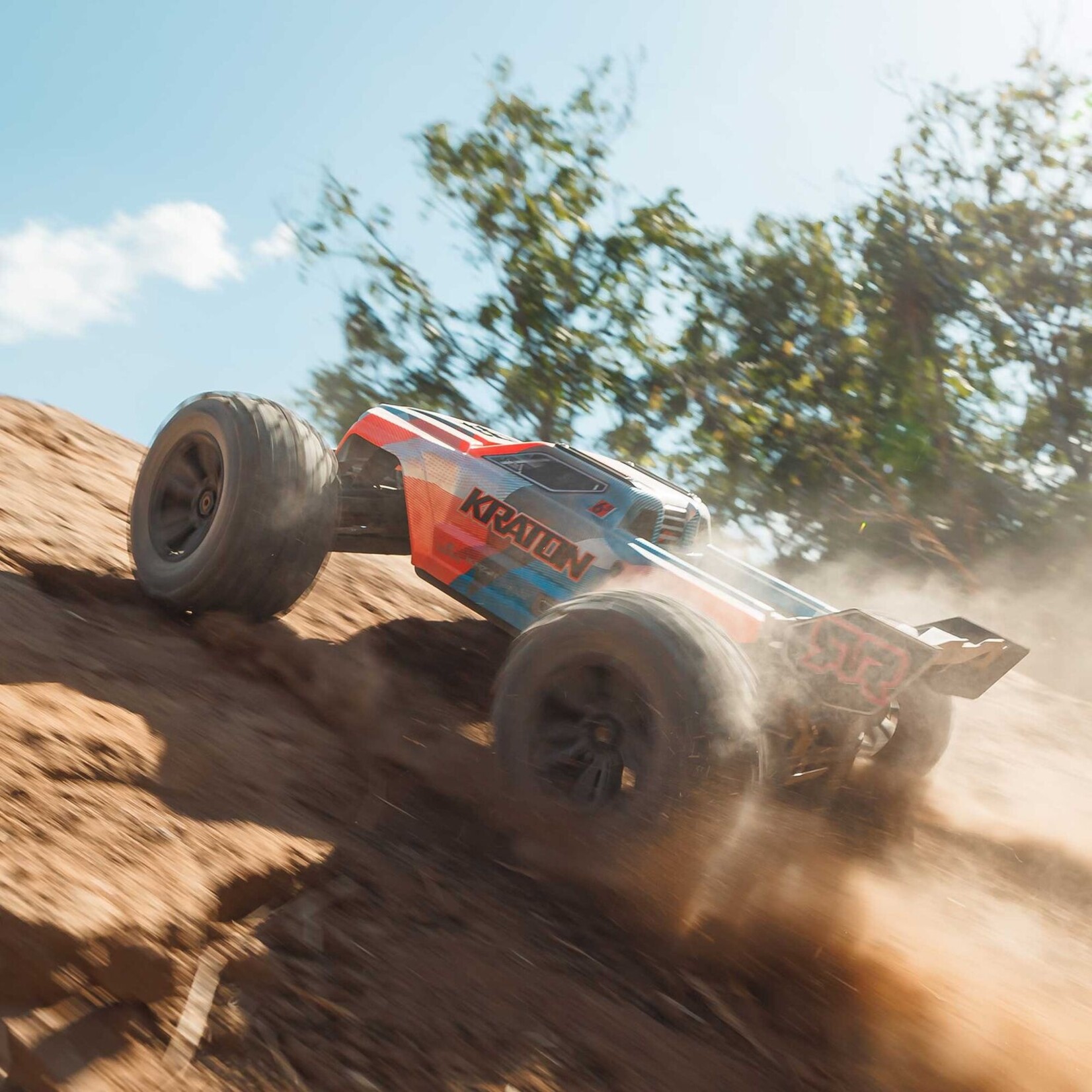 Arrma 1/8 Kraton 6S 4x4 BLX Brushless Speed Truck RTR - Blue/Orange