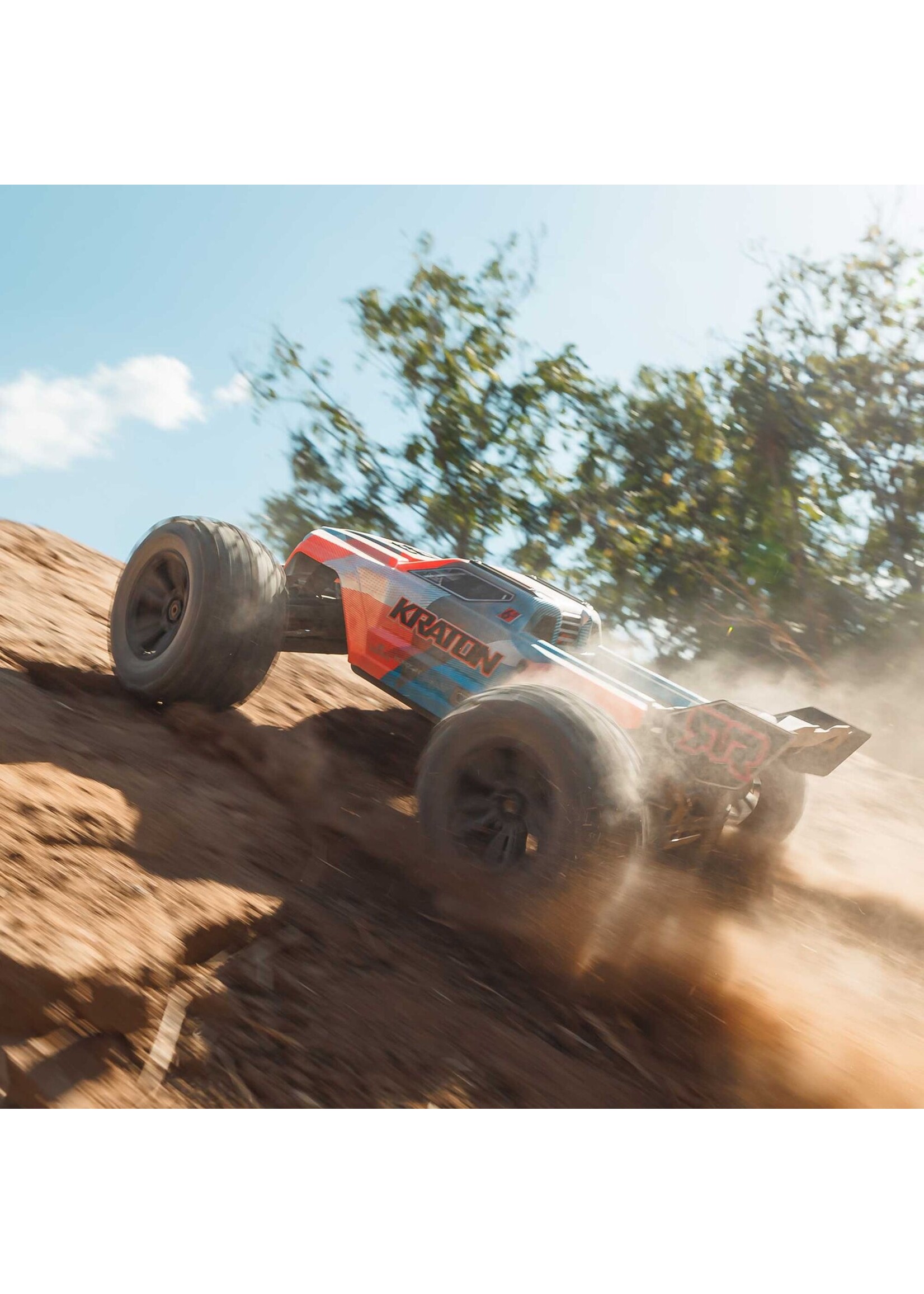 Arrma 1/8 Kraton 6S 4x4 BLX Brushless Speed Truck RTR - Blue/Orange