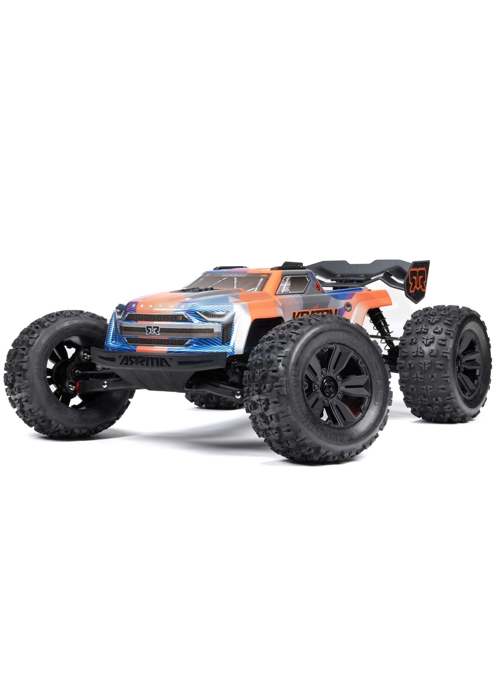 Arrma 1/8 Kraton 6S 4x4 BLX Brushless Speed Truck RTR - Blue/Orange