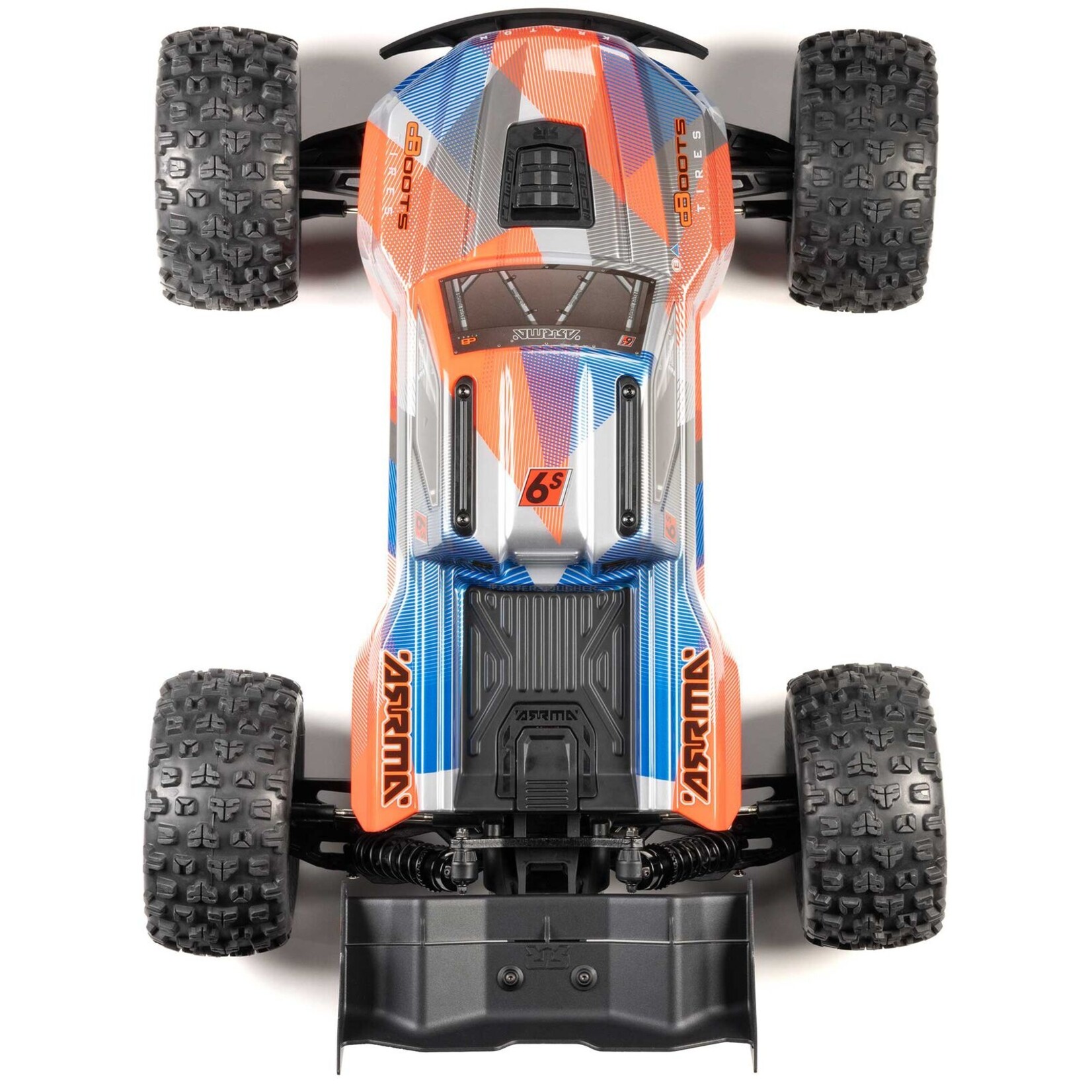 Arrma 1/8 Kraton 6S 4x4 BLX Brushless Speed Truck RTR - Blue/Orange