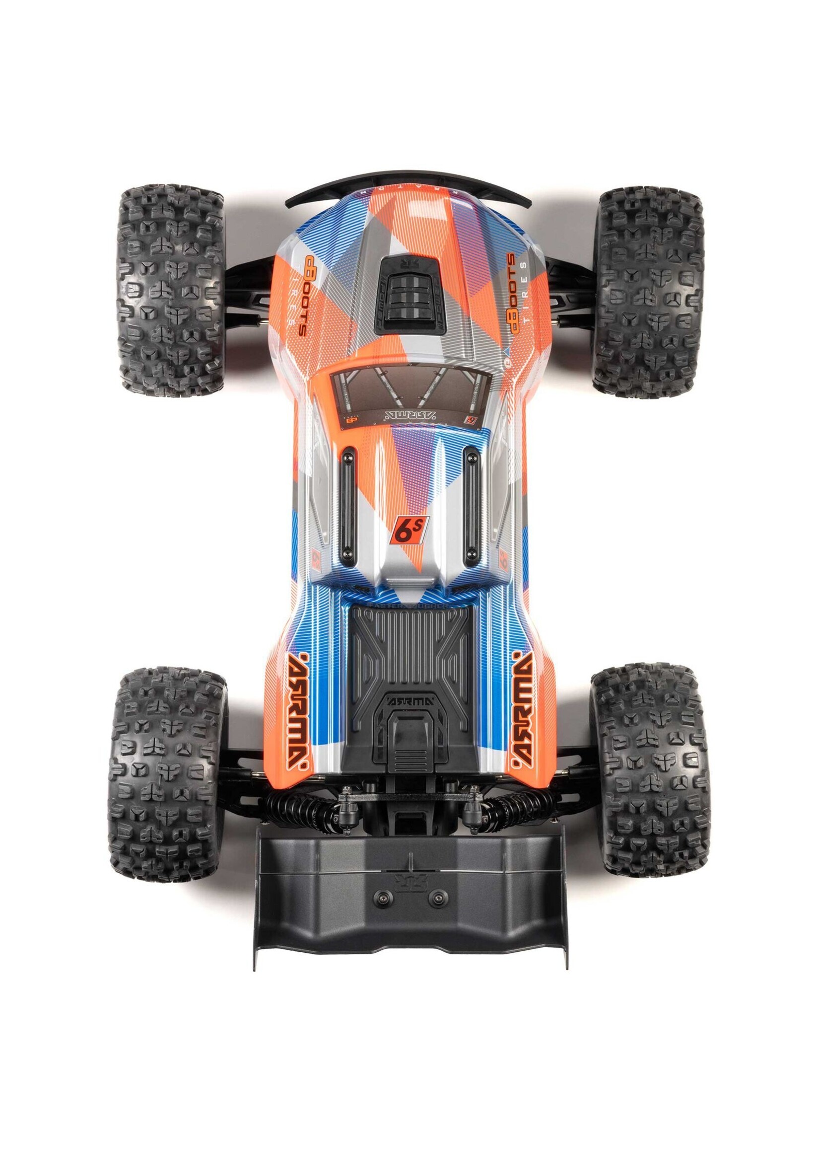 Arrma 1/8 Kraton 6S 4x4 BLX Brushless Speed Truck RTR - Blue/Orange