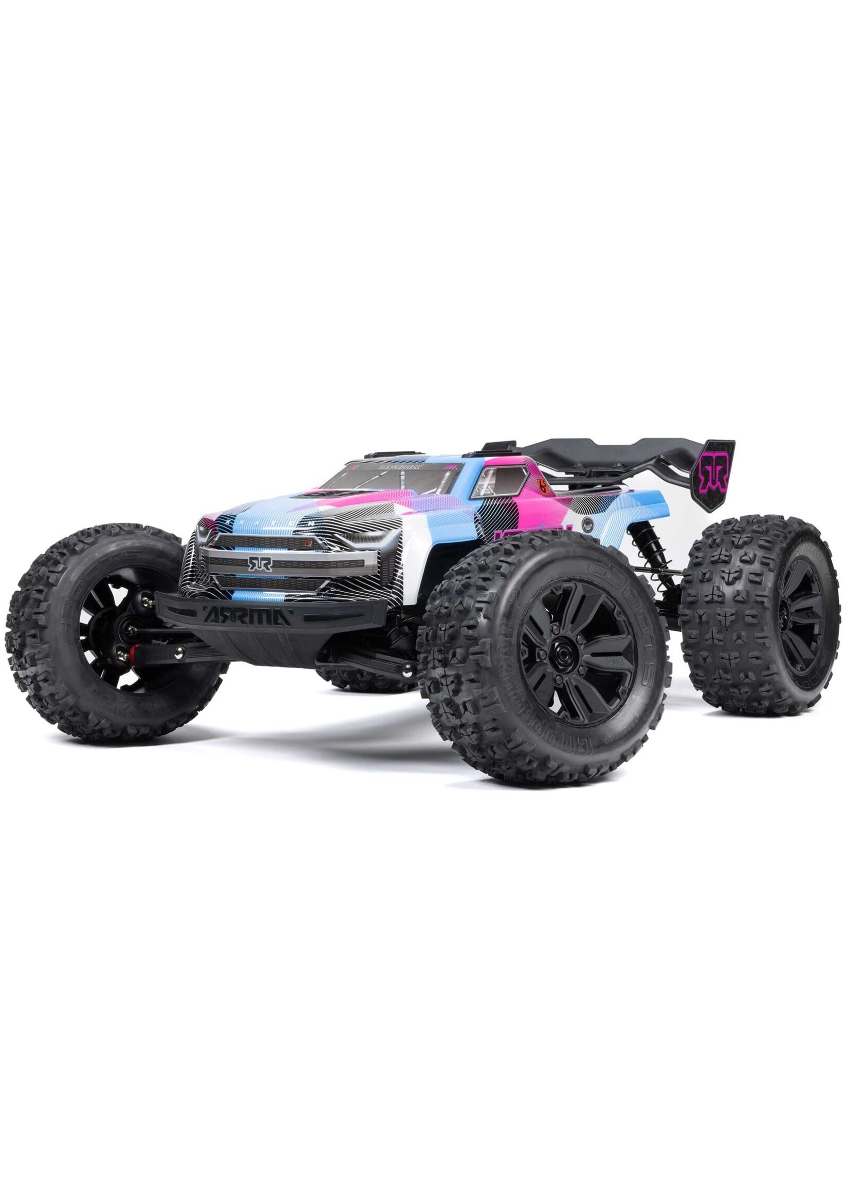 Arrma 1/8 Kraton 6S 4x4 BLX Brushless Speed Truck RTR - Blue/Pink