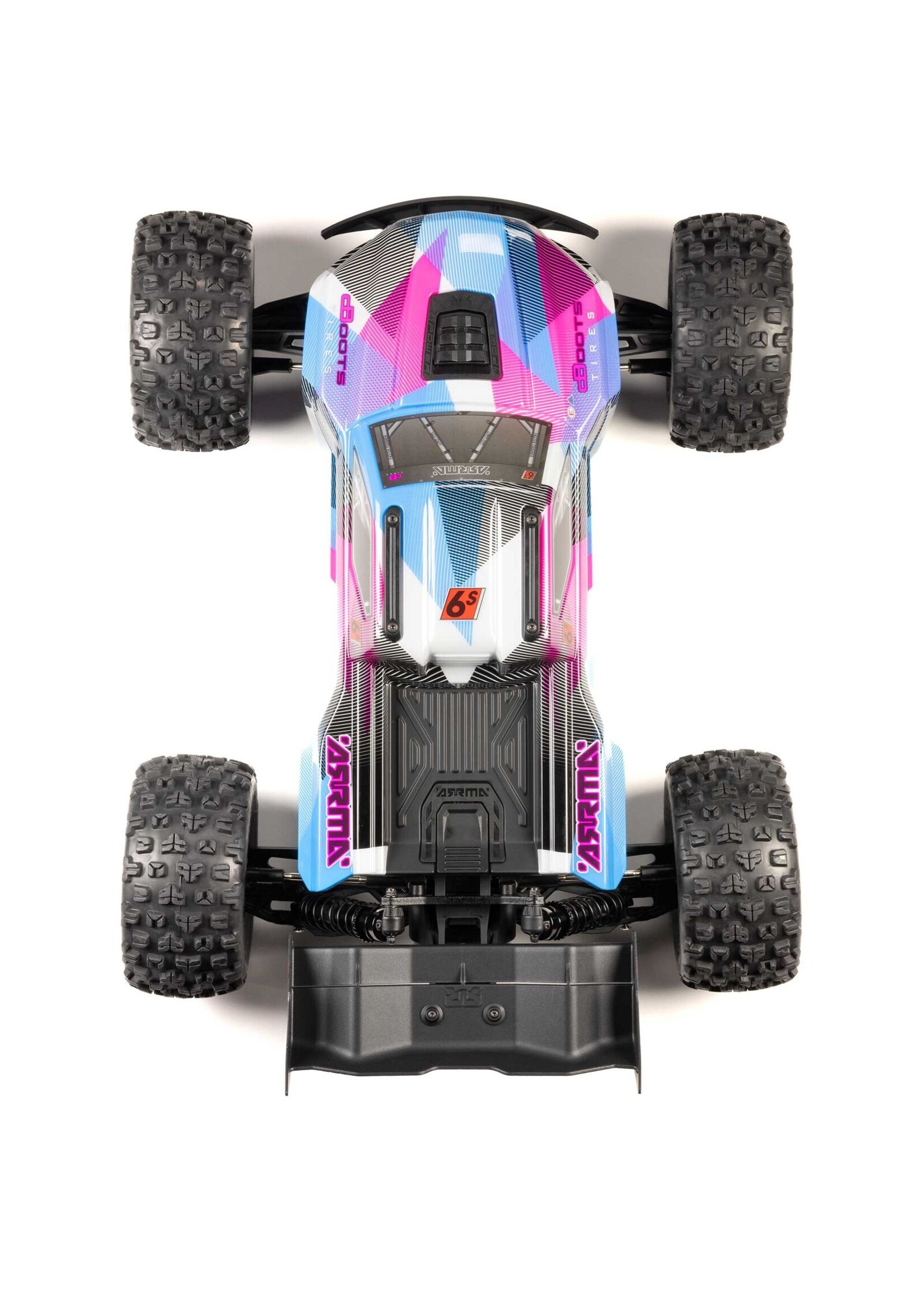 Arrma 1/8 Kraton 6S 4x4 BLX Brushless Speed Truck RTR - Blue/Pink