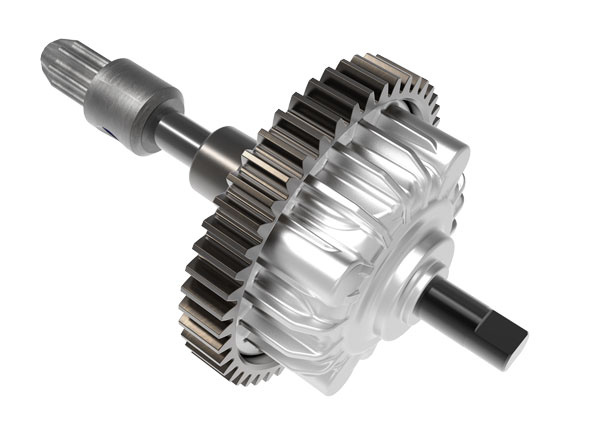 Traxxas 10760R - Differential Kit & Spur Gear, Center - Hub Hobby