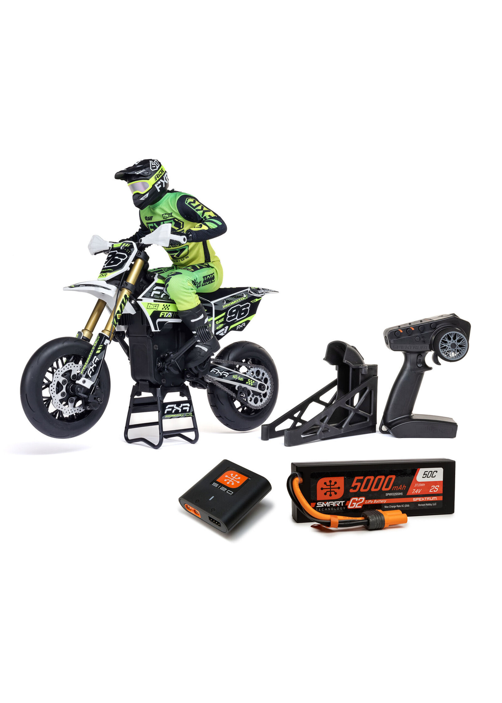 Losi LOS-2310 - Promoto-SM FXR 1/4 Motorcycle, RTR  - White