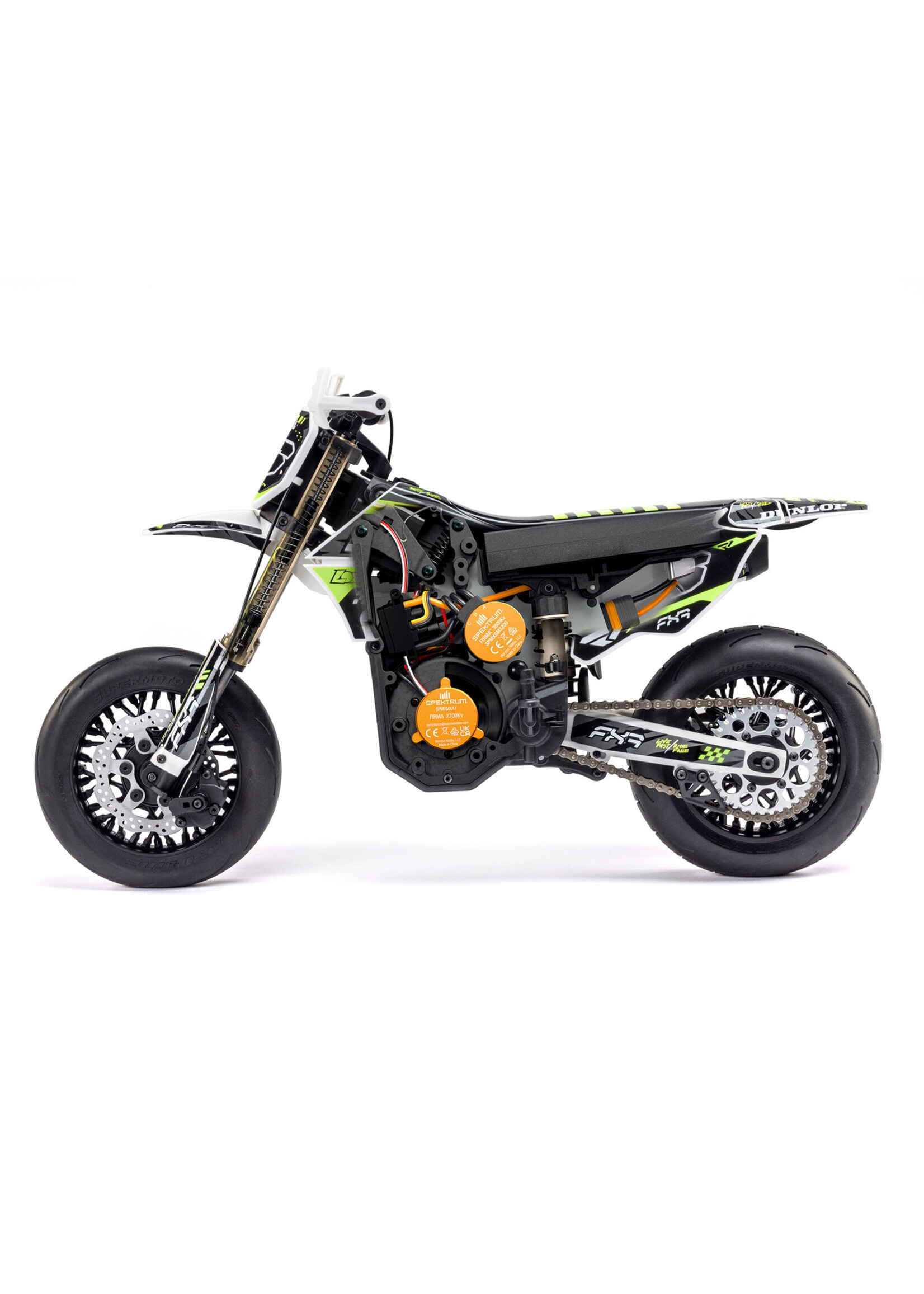 Losi LOS-2310 - Promoto-SM FXR 1/4 Motorcycle, RTR  - White