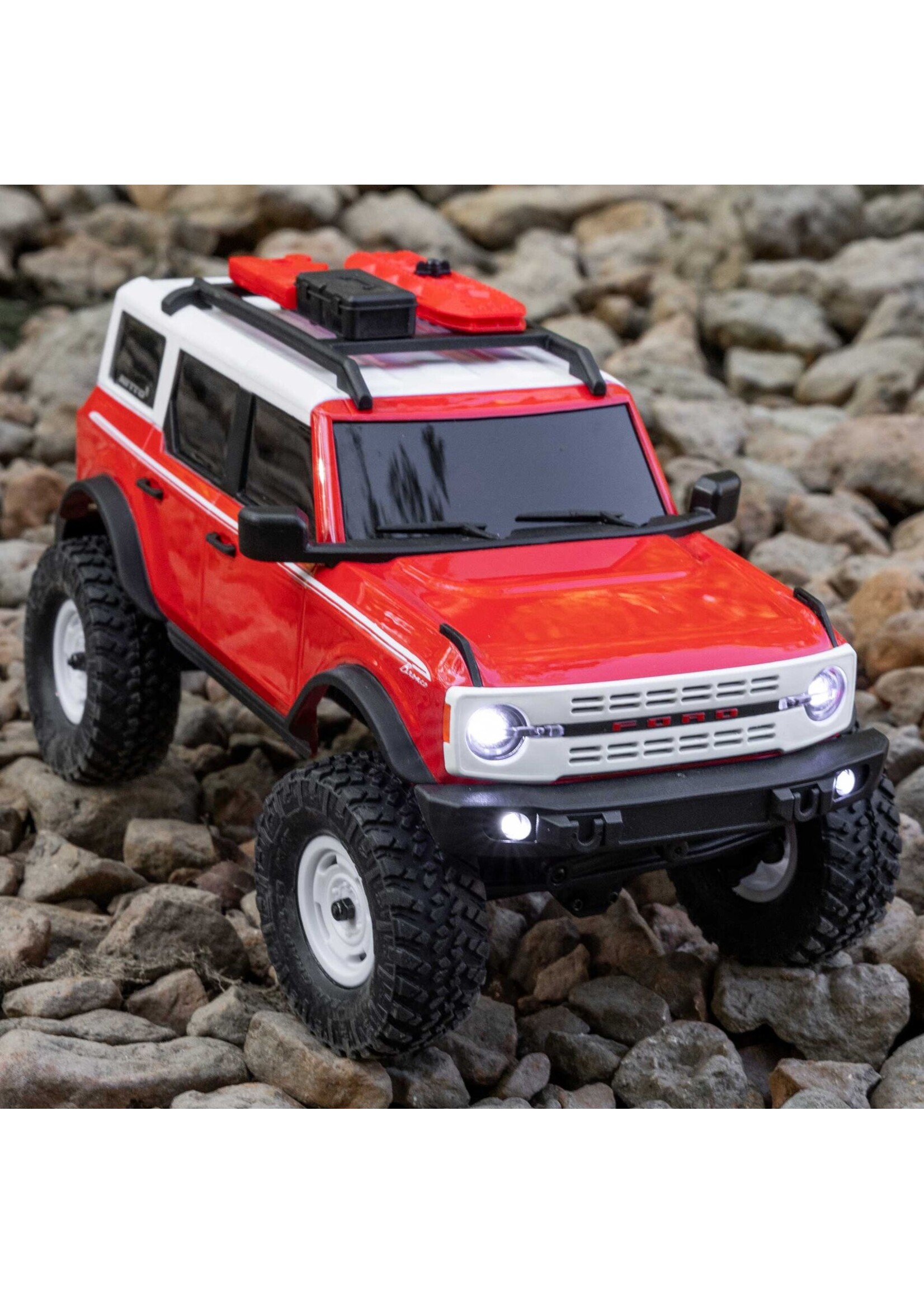 Axial 1/24 SCX24 Ford Bronco Heritage Edition 4X4 RTR Brushed Rock Crawler - Red