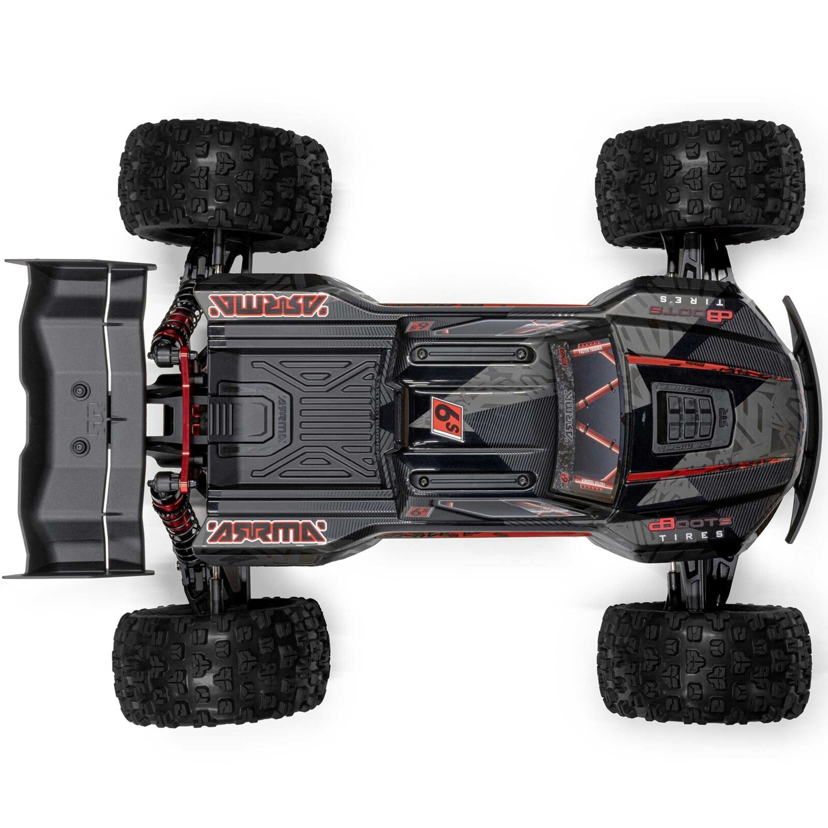 Arrma ARA8708V6T1 - 1/8 Kraton 4x4 6S EXB BLX RTR - Black