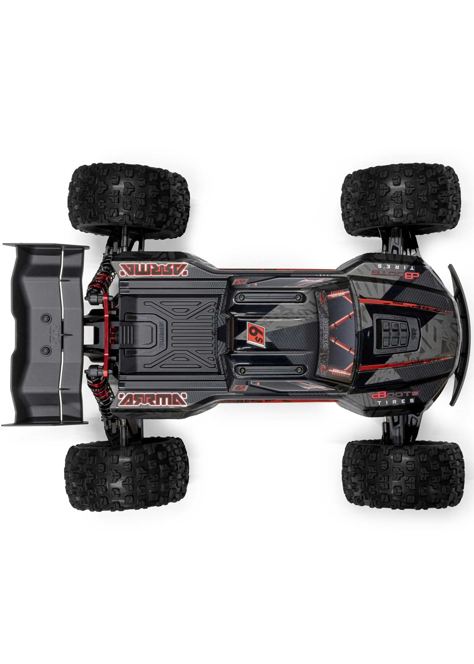 Arrma ARA8708V6T1 - 1/8 Kraton 4x4 6S EXB BLX RTR - Black
