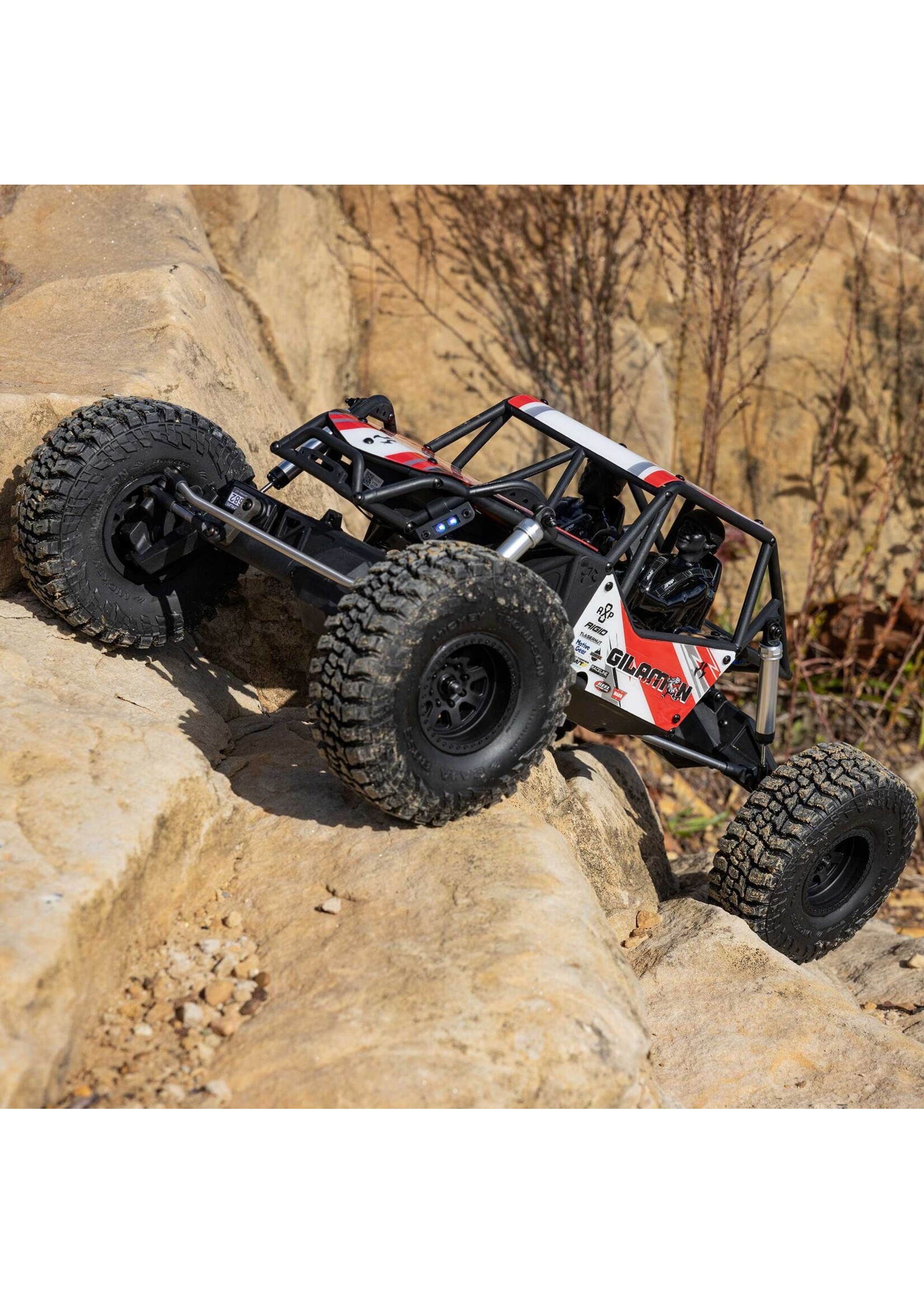 Axial AXI-1207T2 - AXP8 Gilamon 2.2 4X4 Brushed Trail Buggy, RTR - Red