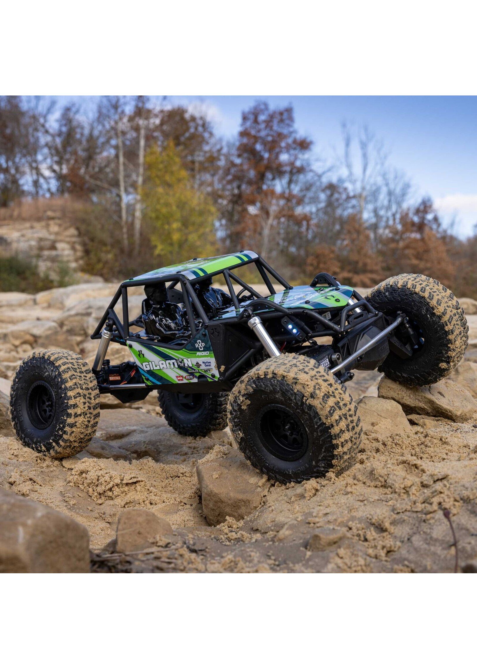 Axial AXI-1207T1 - AXP8 Gilamon 2.2 4X4 Brushed Trail Buggy, RTR - Green