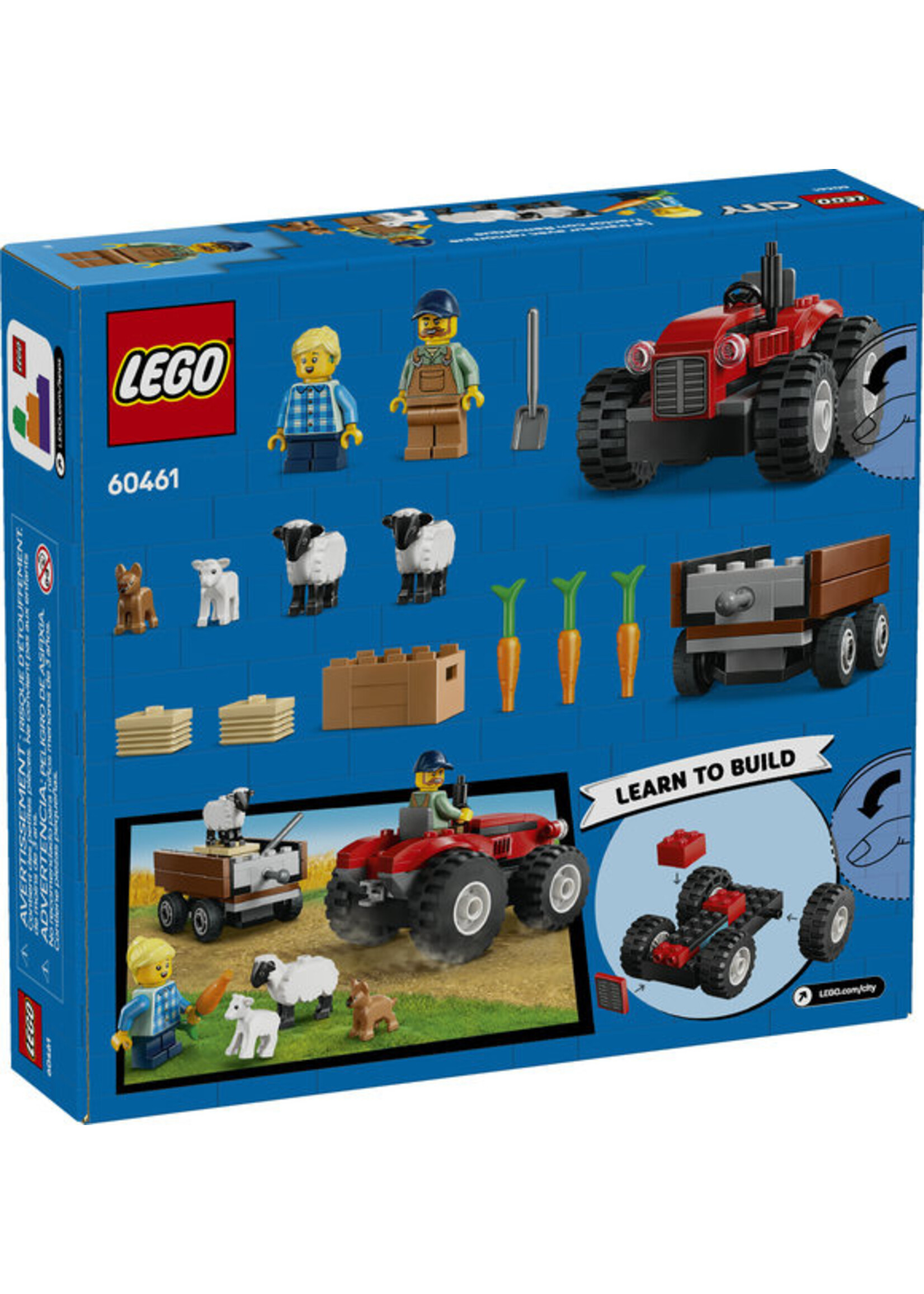 LEGO 60461 - Red Farm Tractor with Trailer & Sheep