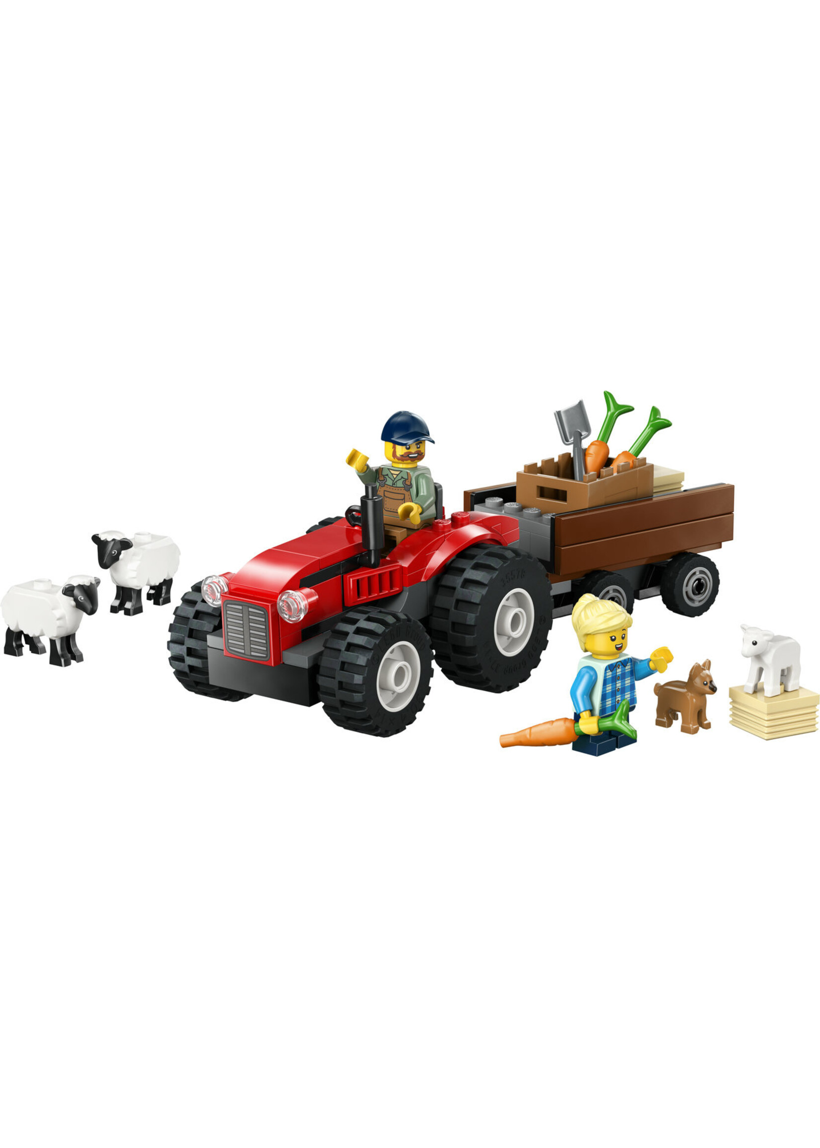 LEGO 60461 - Red Farm Tractor with Trailer & Sheep