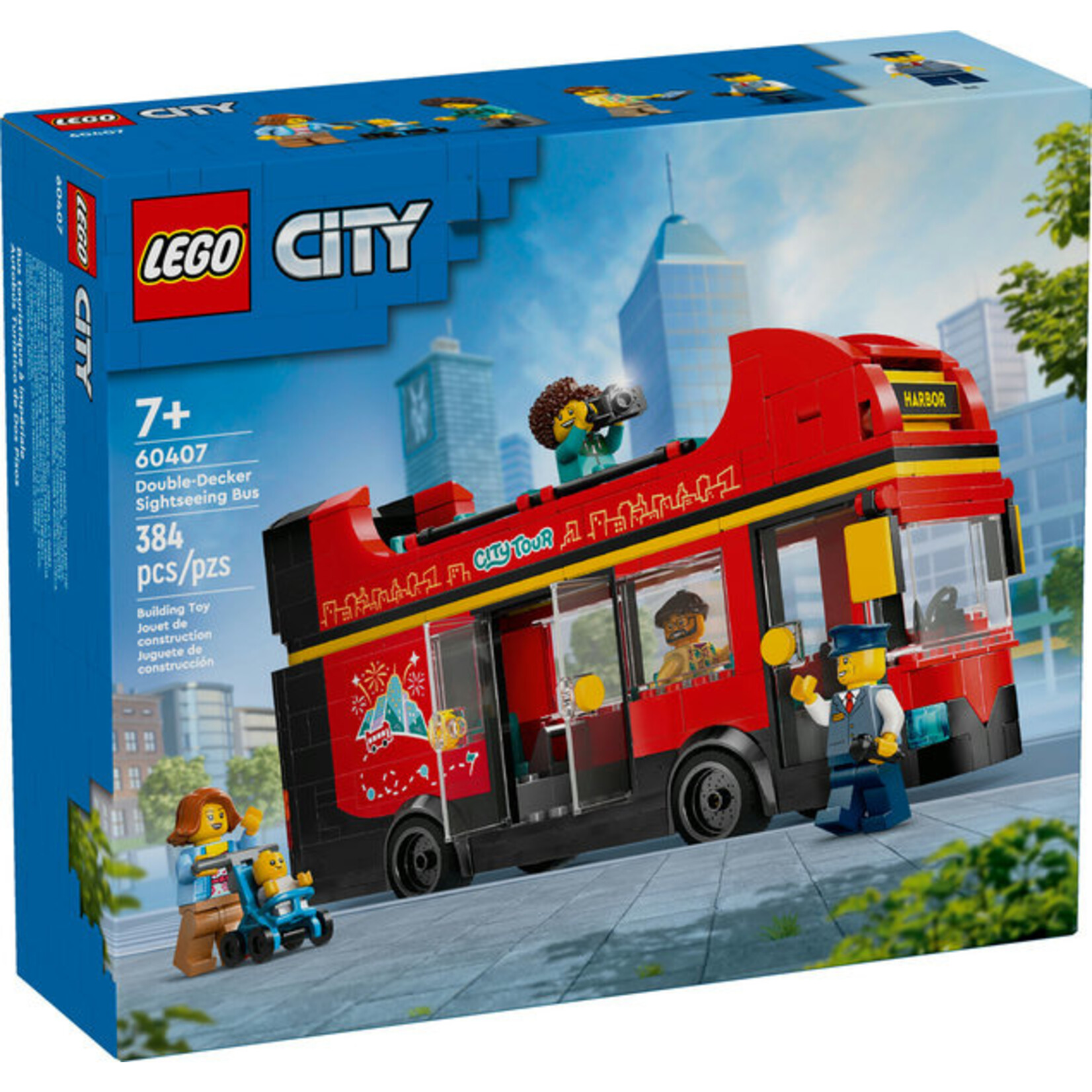 LEGO® City 60407 - Red Double-Decker Sightseeing Bus