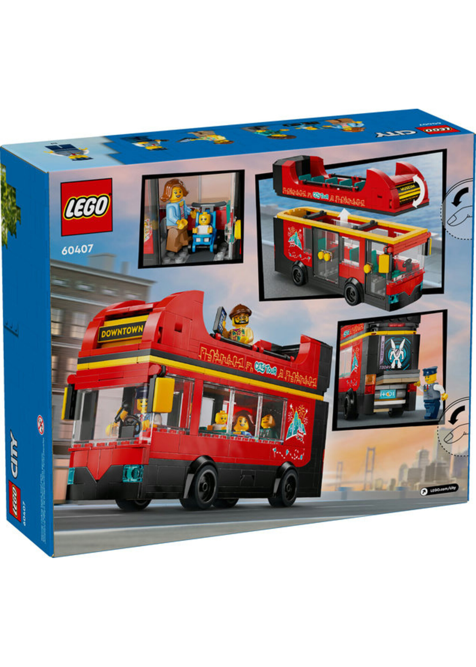LEGO 60407 - Red Double-Decker Sightseeing Bus
