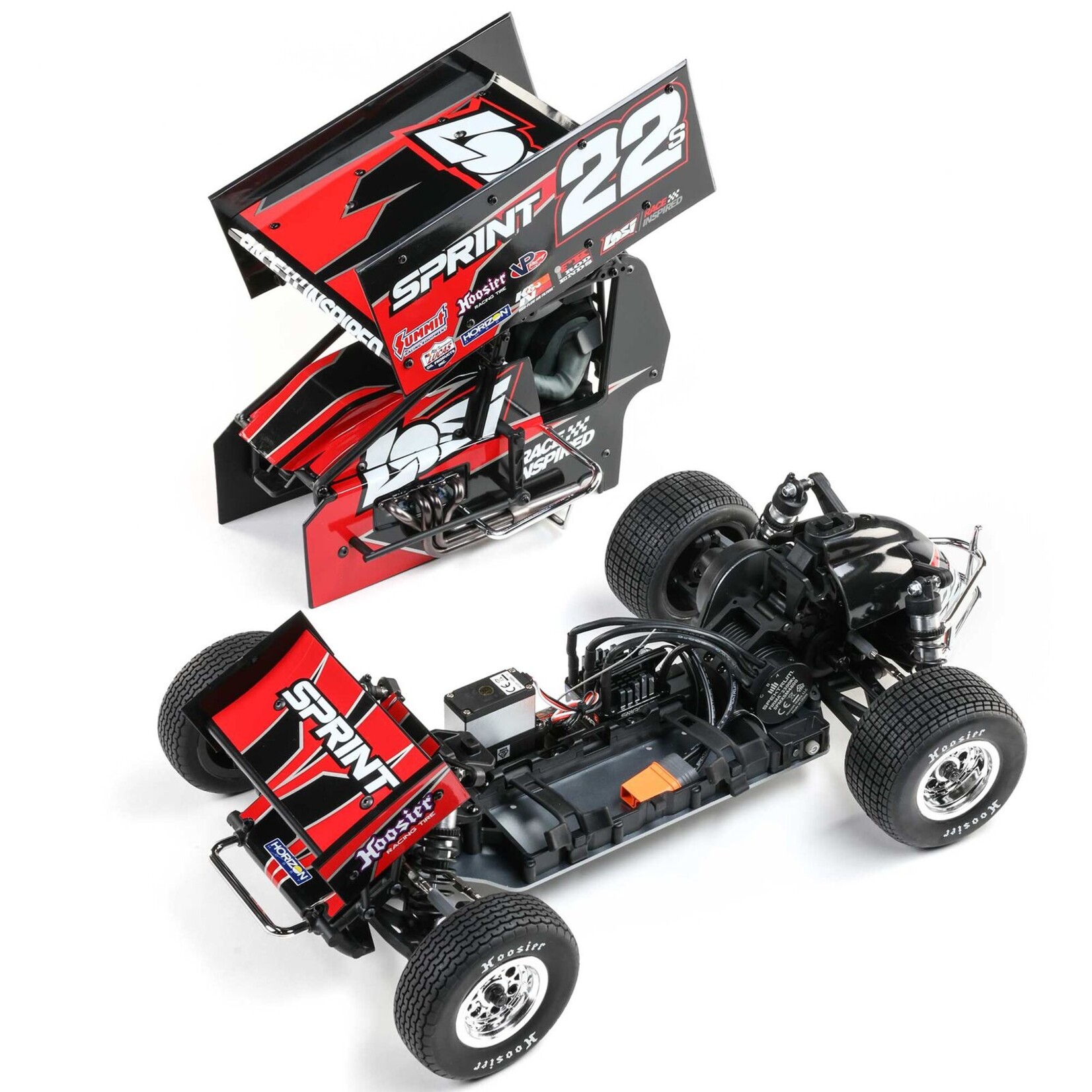 Losi LOS-2359 - 1/10 22S Sprint 2WD RTR With Battery & Charger - Red