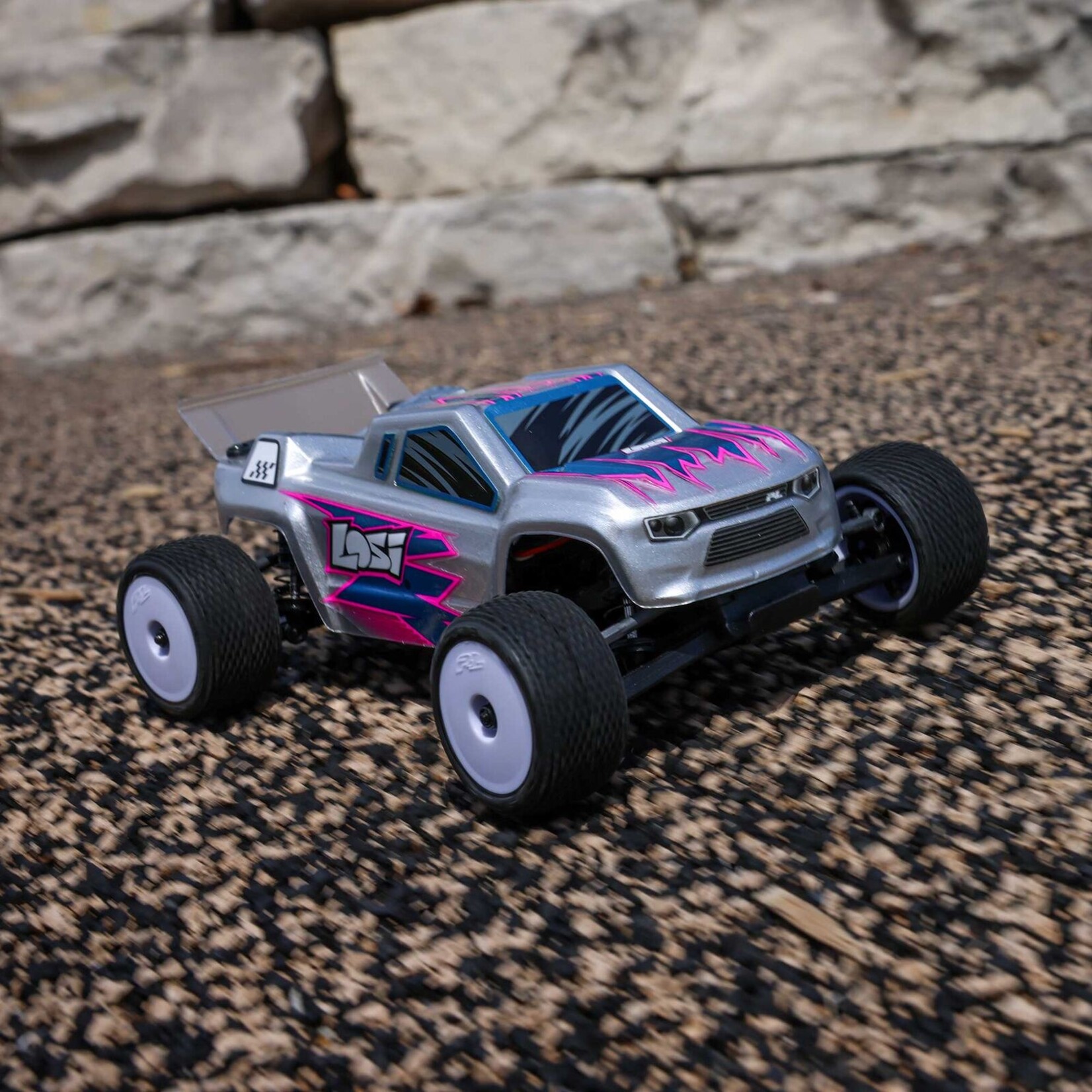Losi LOS-1392T2 - 1/28 Micro-T 2WD RTR Stadium Truck - Silver