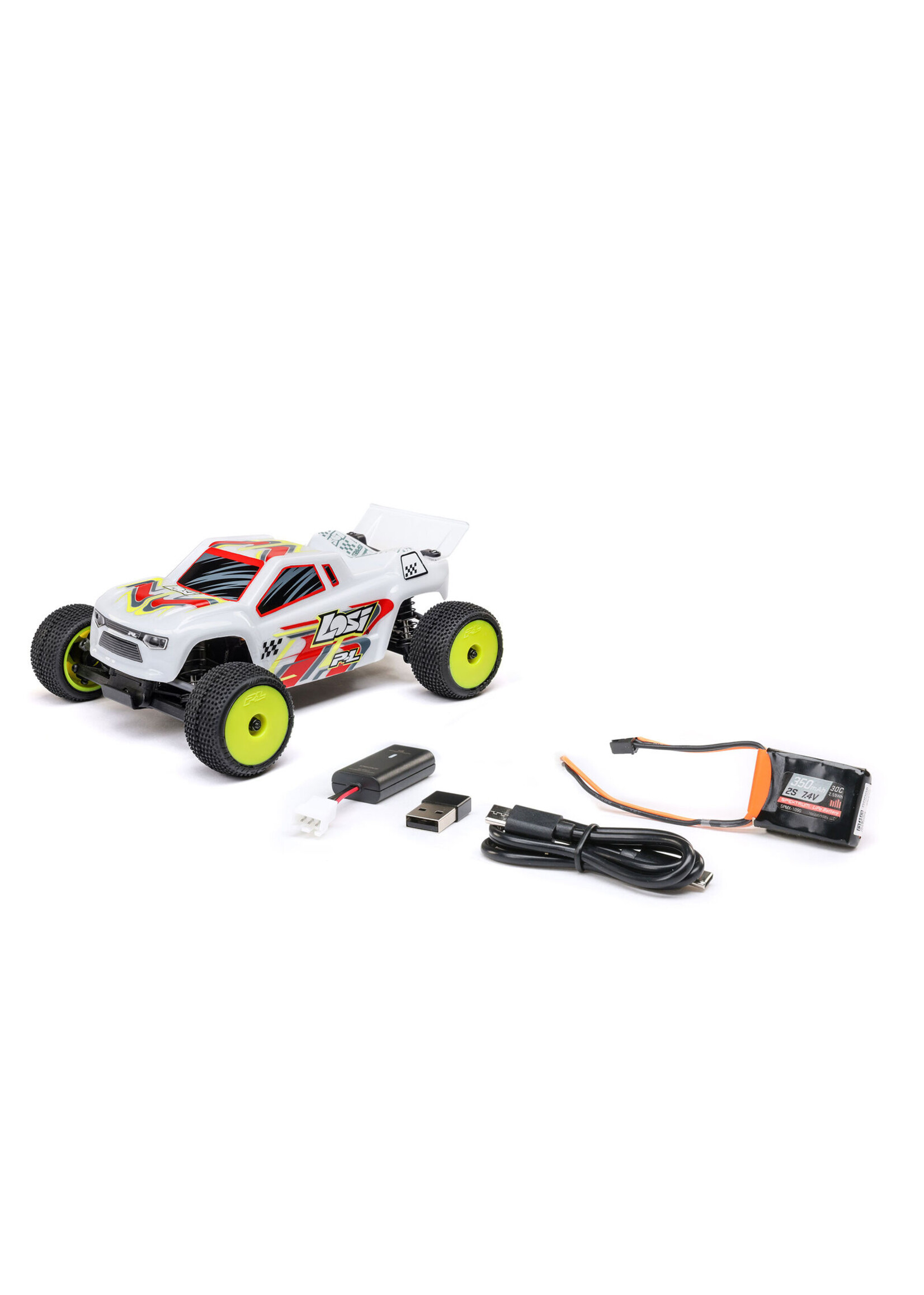 Losi LOS-1392T1 - 1/28 Micro-T 2WD RTR Stadium Truck - White