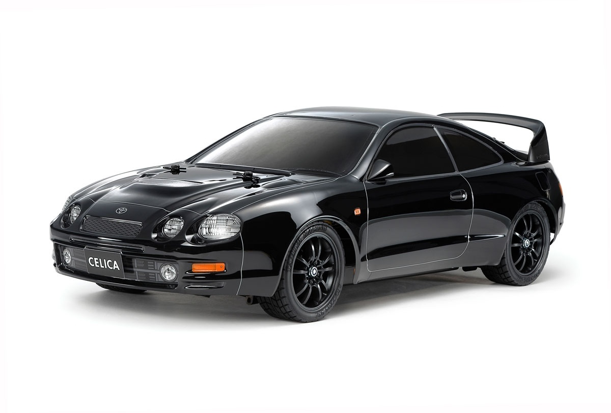 47510 - 1/10 RC Toyota Celica GT-Four, (ST205) Black Painted Body (TT-02)