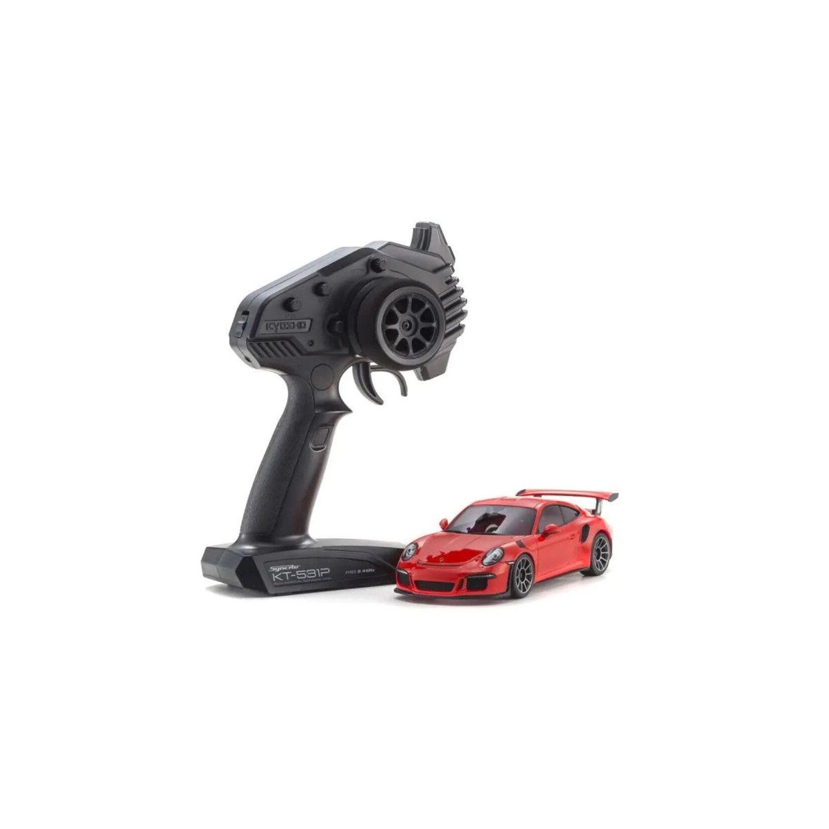 Kyosho 32358OR - MINI-Z RWD Porsche 911 GTR RS MR-04, Lava Orange - Readyset