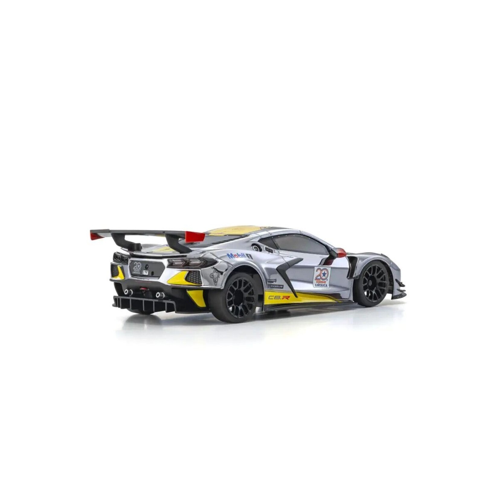 Kyosho MINI-Z RWD MR04 Chevrolet Corvette C8.R Chrome / Yellow 20th Anniversary