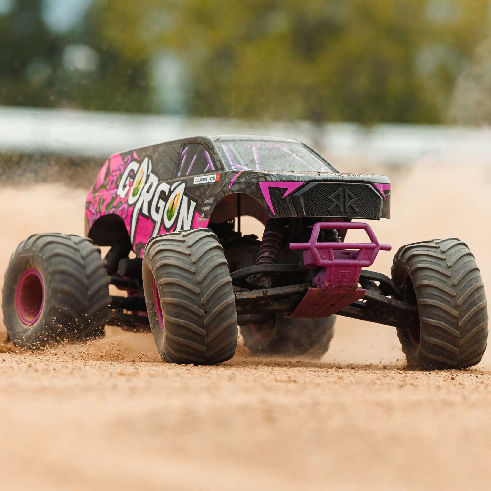 Arrma ARA3230T4 - 1/10 Gorgon 2WD RTR Brushed Monster Truck  - Purple