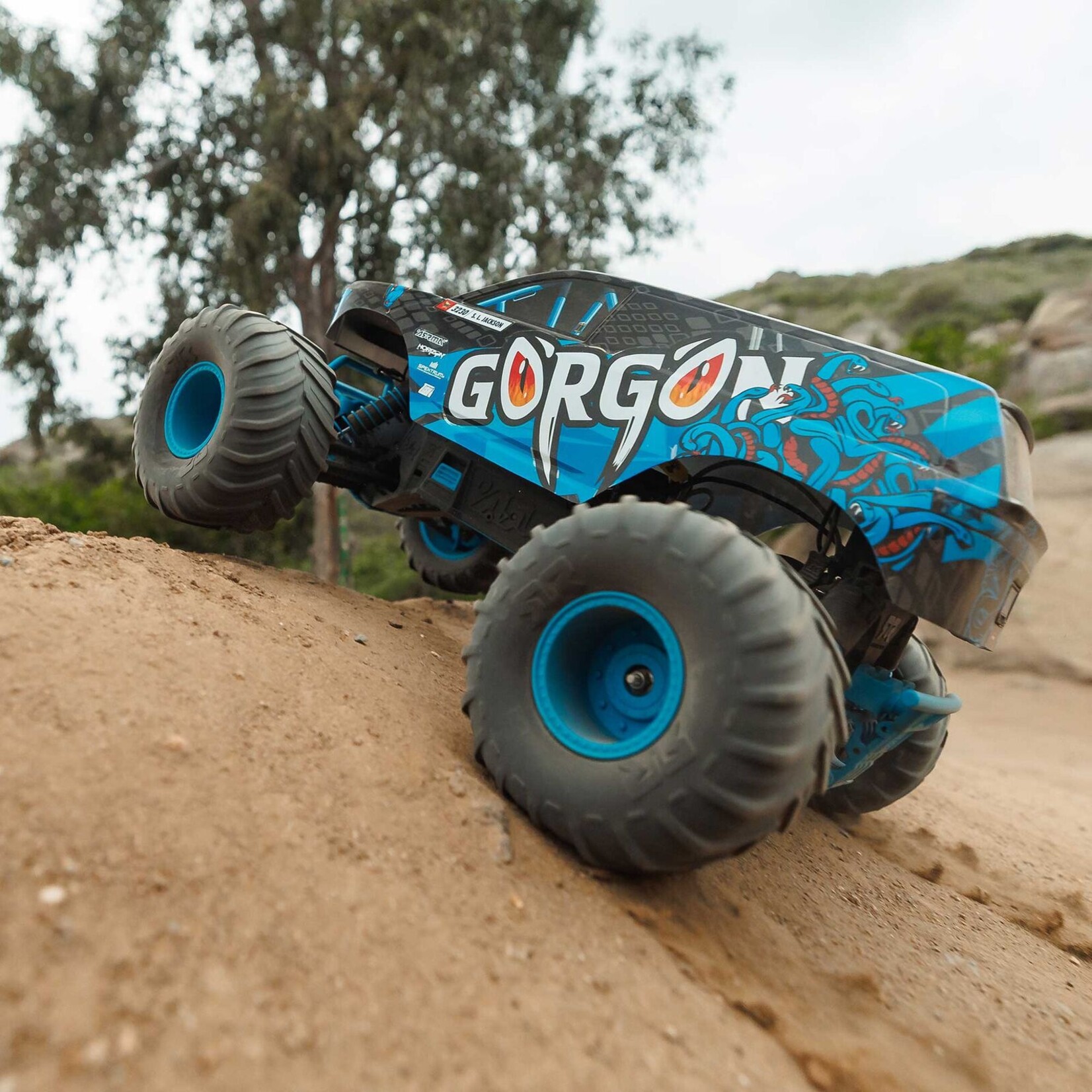 Arrma ARA3230T5 - 1/10 Gorgon 2WD RTR Brushed Monster Truck - Blue