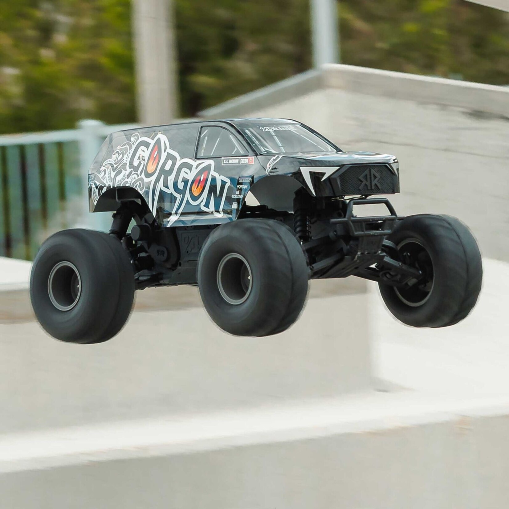 Arrma ARA3230T3 - 1/10 Gorgon 2WD RTR Brushed Monster Truck - Gunmetal