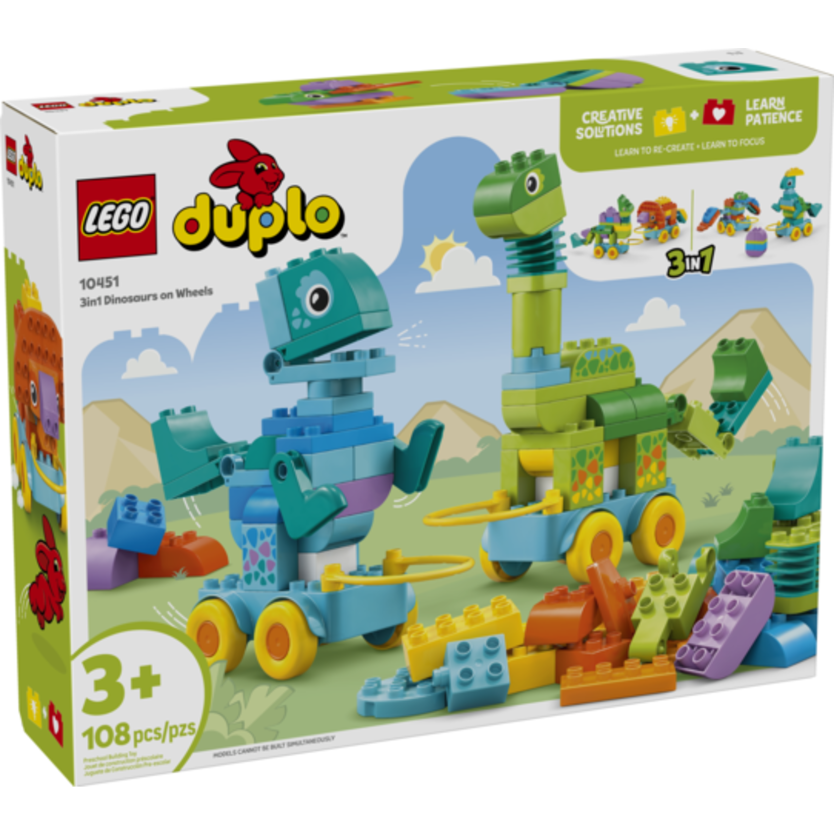 DUPLO® 10451 - 3in1 Dinosaurs on Wheels