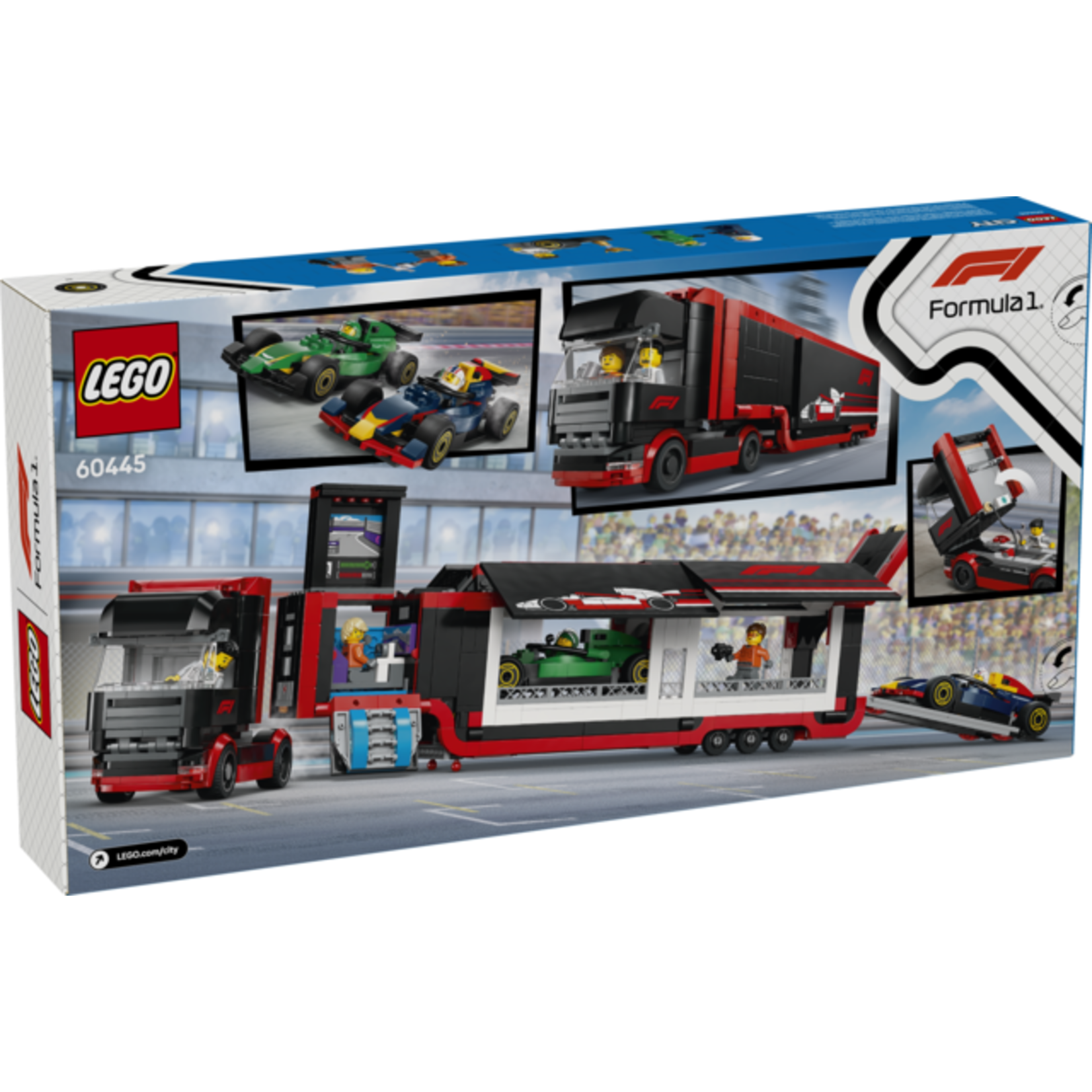 LEGO® City 60445 - F1 Truck with RB20 & AMR24 F1 Cars
