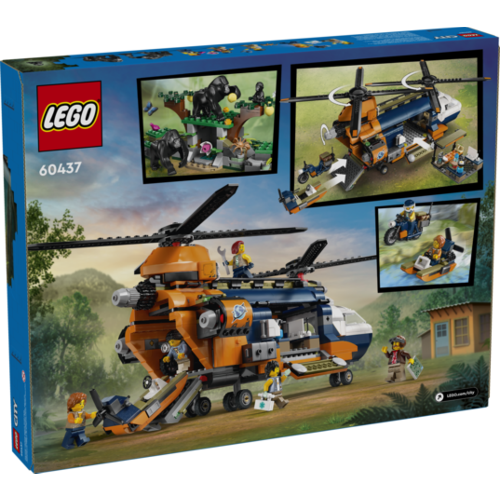 LEGO® City 60437 - Jungle Explorer Helicopter at Base Camp