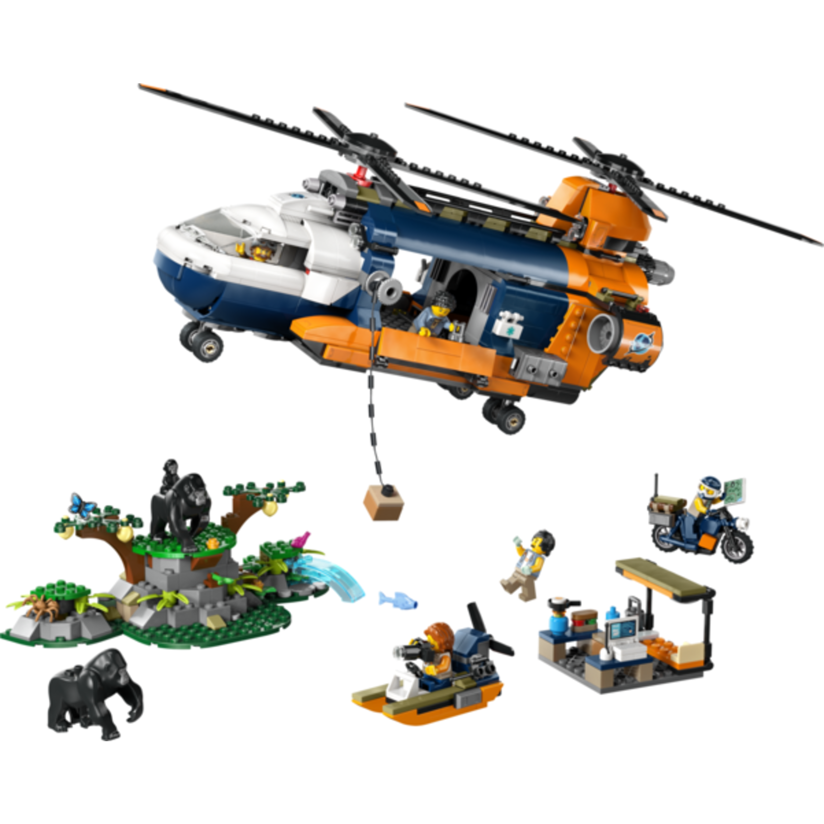 LEGO® City 60437 - Jungle Explorer Helicopter at Base Camp