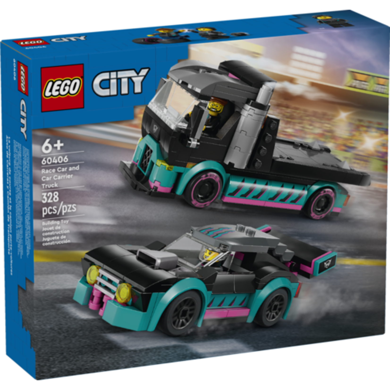 LEGO® City 60406 - Race Car and Car Carrier