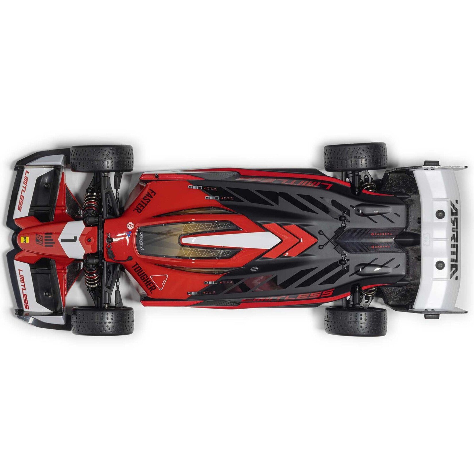 Arrma ARA7816T1 - 1/7 LIMITLESS 8S AVC 4X4 RTR Brushless Street Speed - Red Black