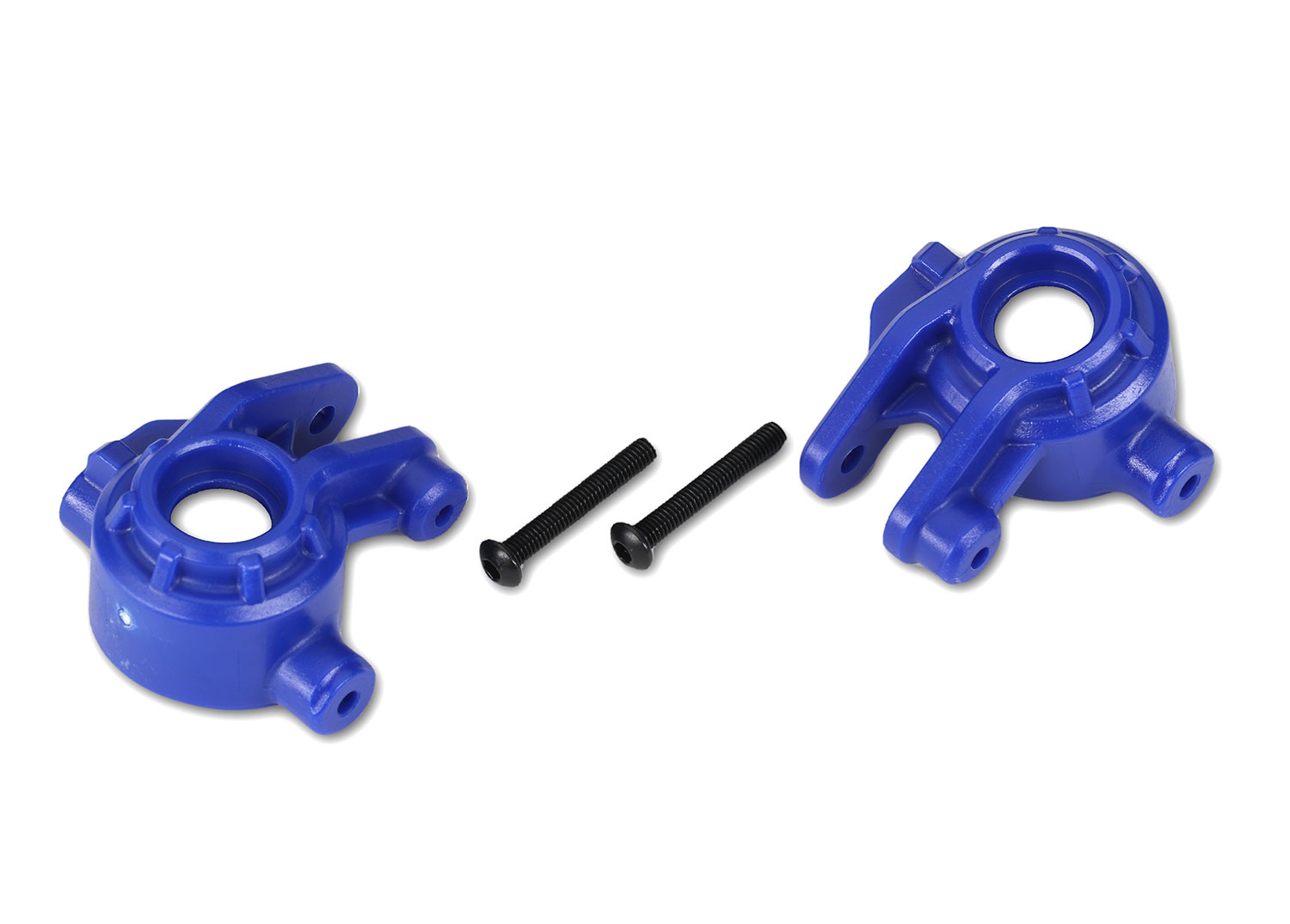 TRA 9037-GRAY Steering Blocks Gray L&R - Hub Hobby