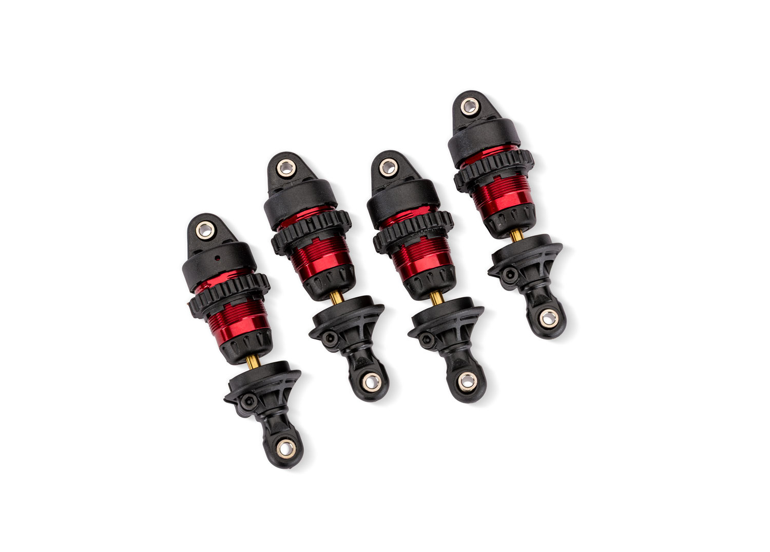 10865-RED - Aluminum Mini GTR Short Shocks (4) - Red