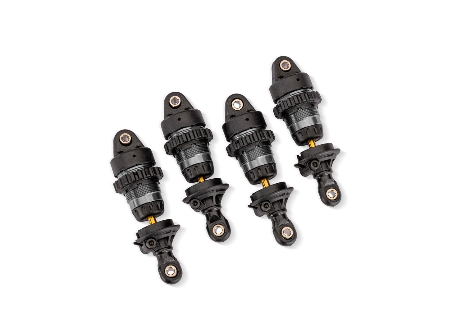 10865-GRAY - Aluminum Mini GTR Short Shocks (4) - Gray