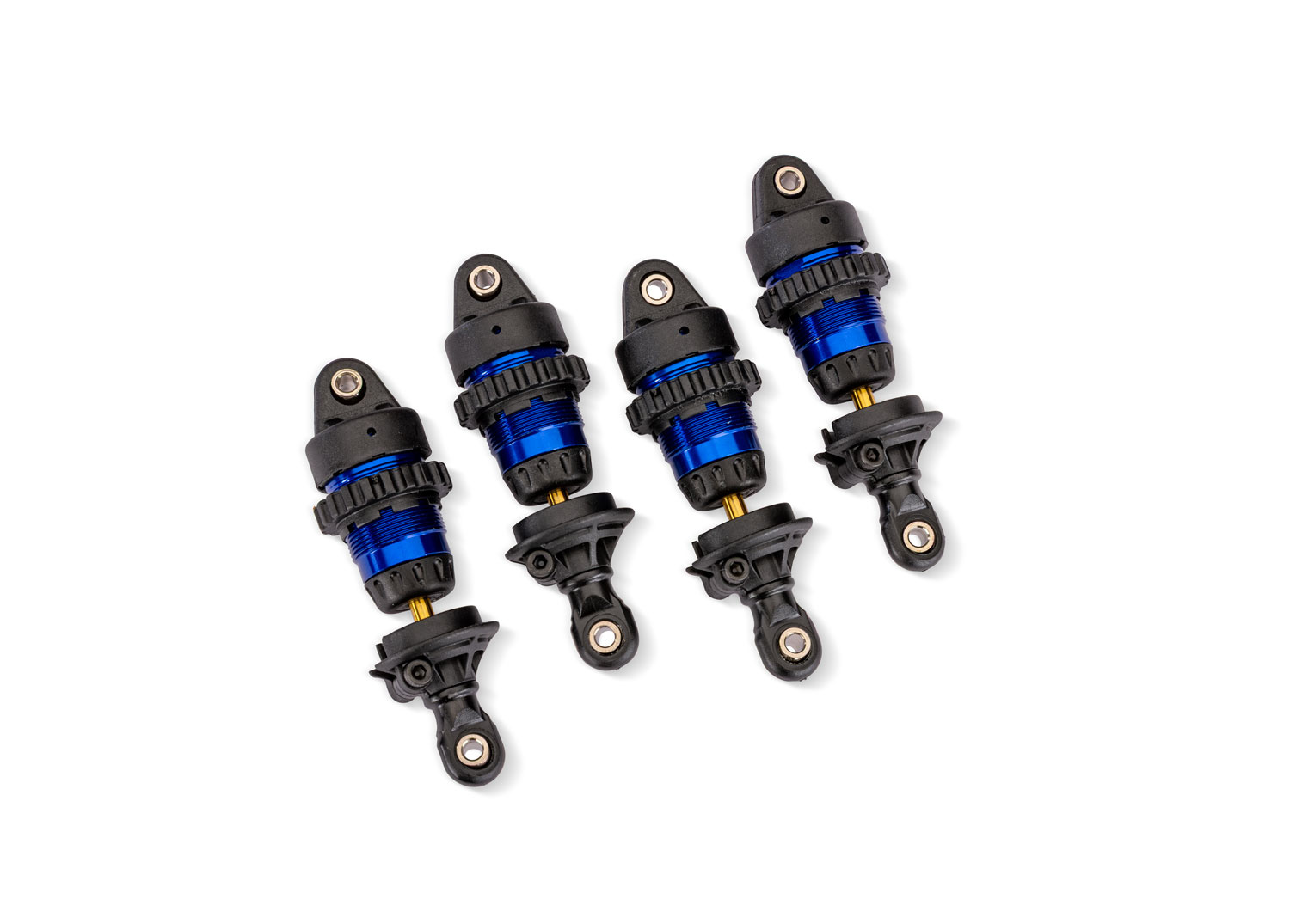 10865-BLUE - Aluminum Mini GTR Short Shocks (4) - Blue
