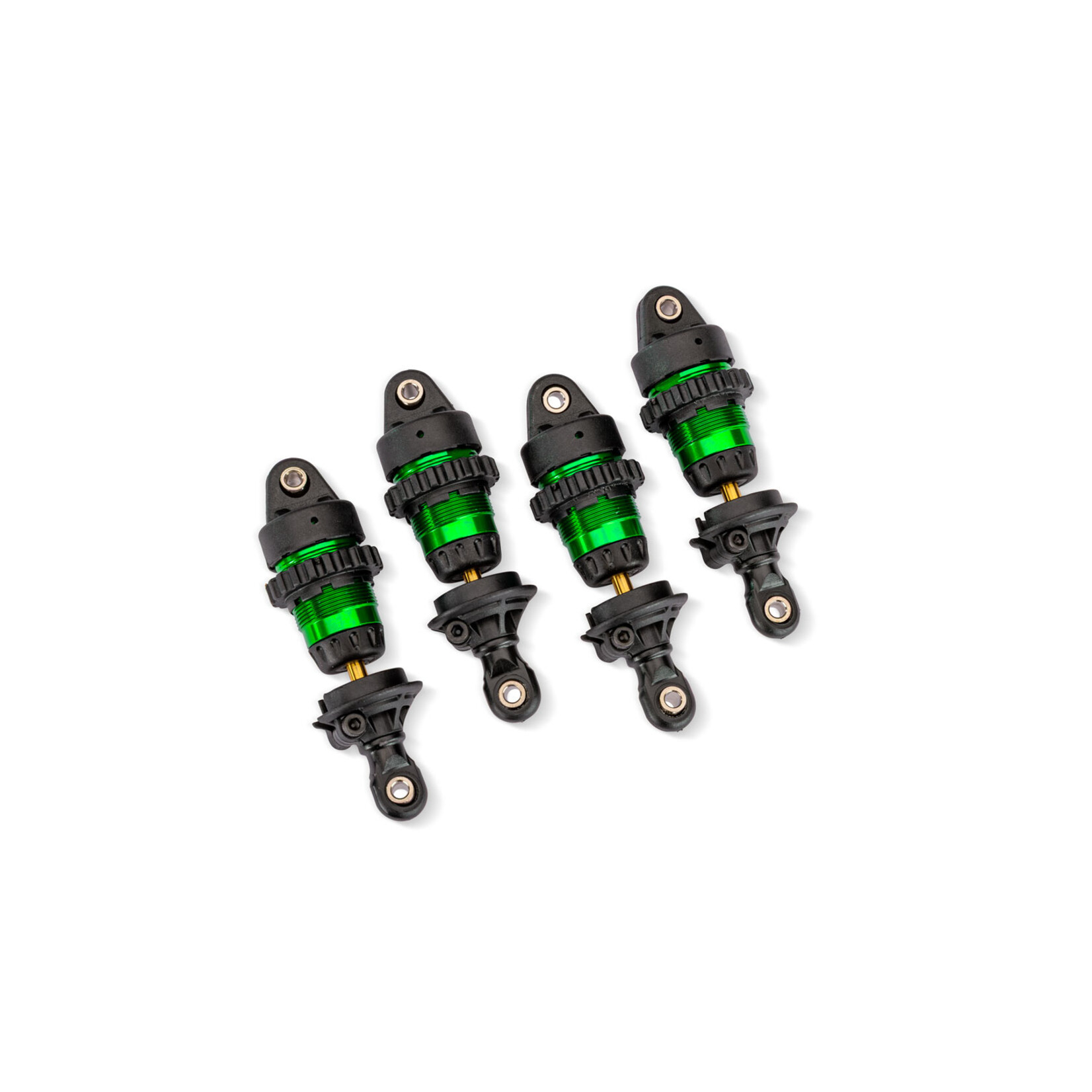 Traxxas 10865-GRN - Aluminum Mini GTR Short Shocks (4) - Green