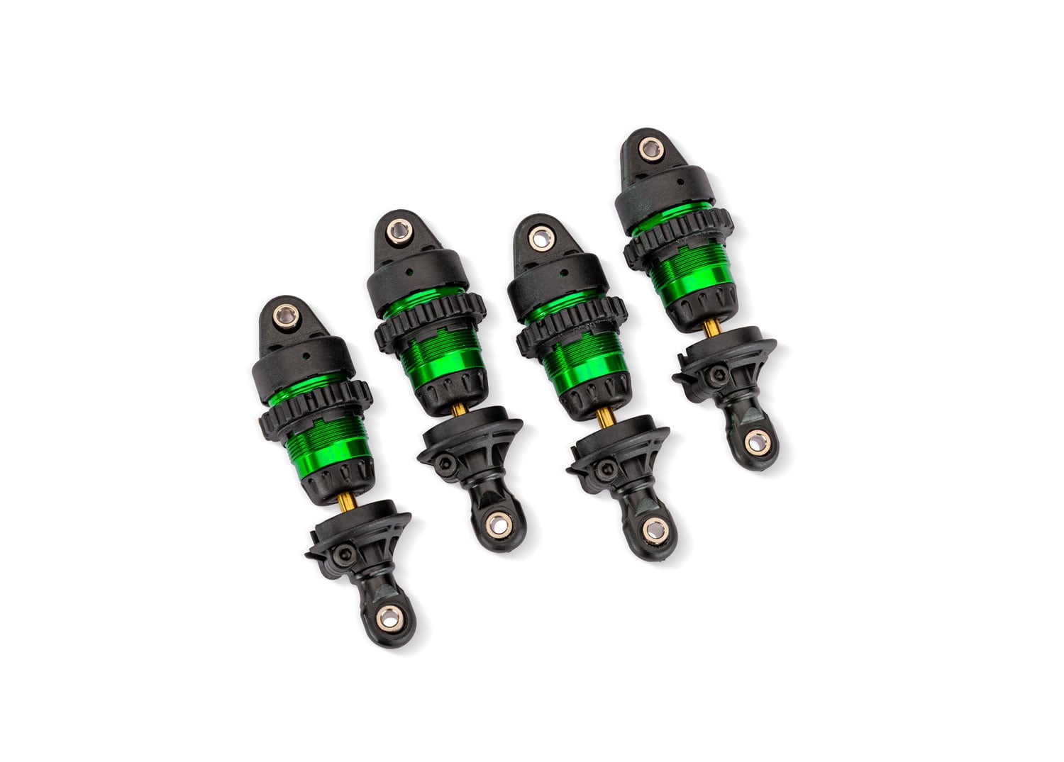 10865-GRN - Aluminum Mini GTR Short Shocks (4) - Green