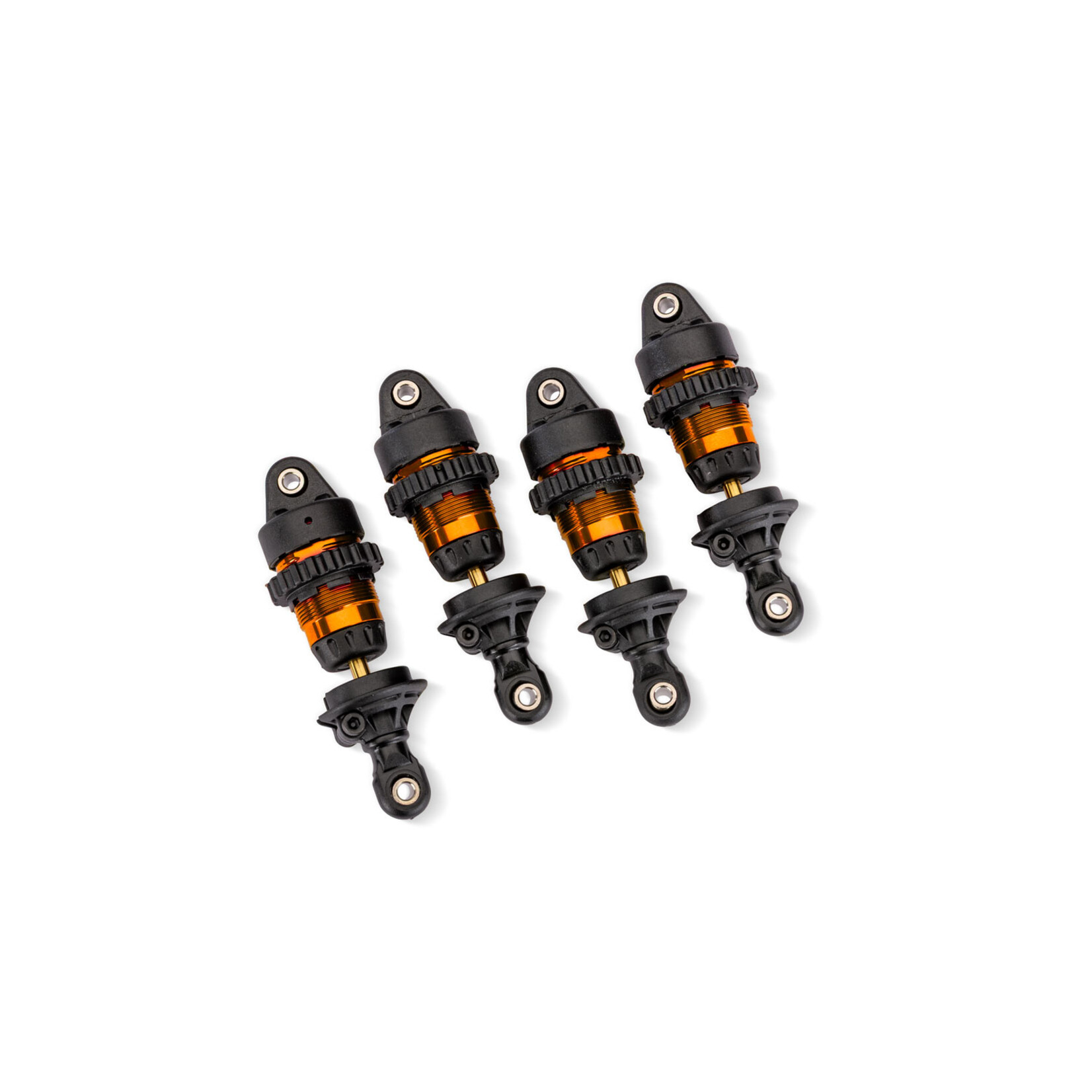 Traxxas 10865-ORNG - Aluminum Mini GTR Short Shocks (4) - Orange