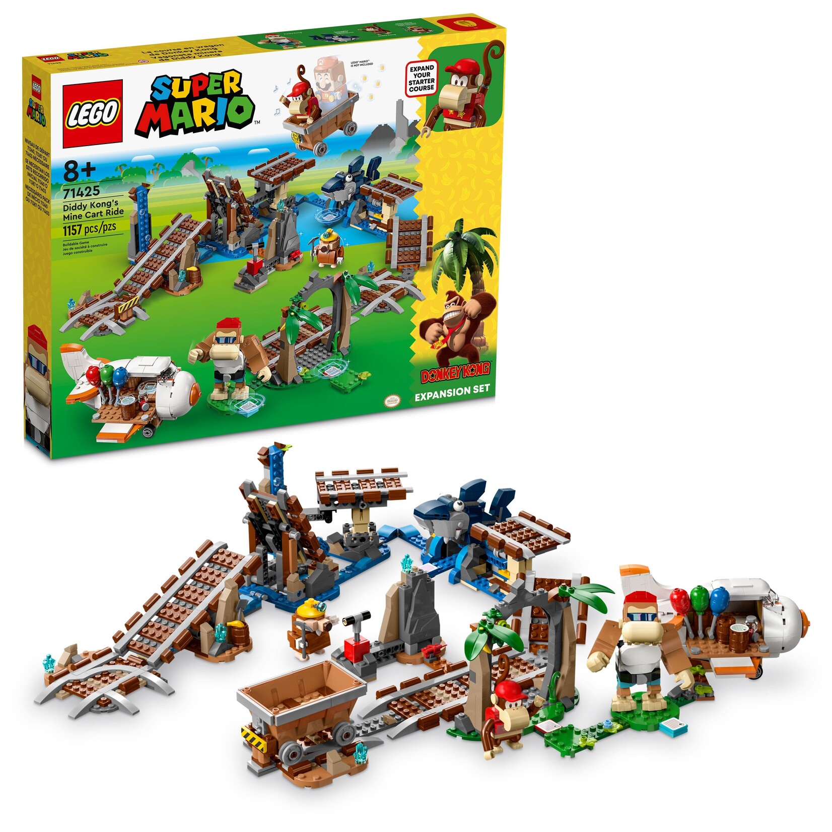 LEGO® Super Mario™ 71425 - Diddy Kong's Mine Cart Ride Expansion Set
