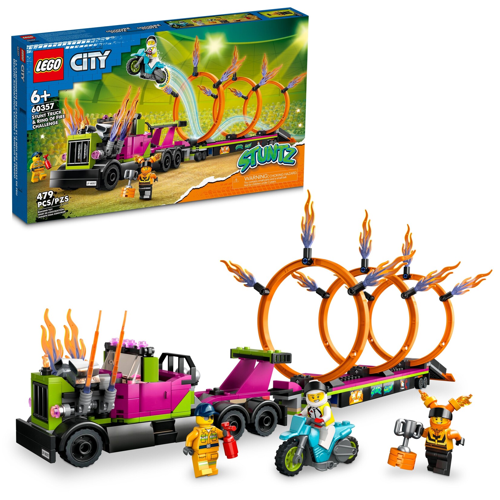 LEGO® City 60357 - Stunt Truck & Ring of Fire Challenge