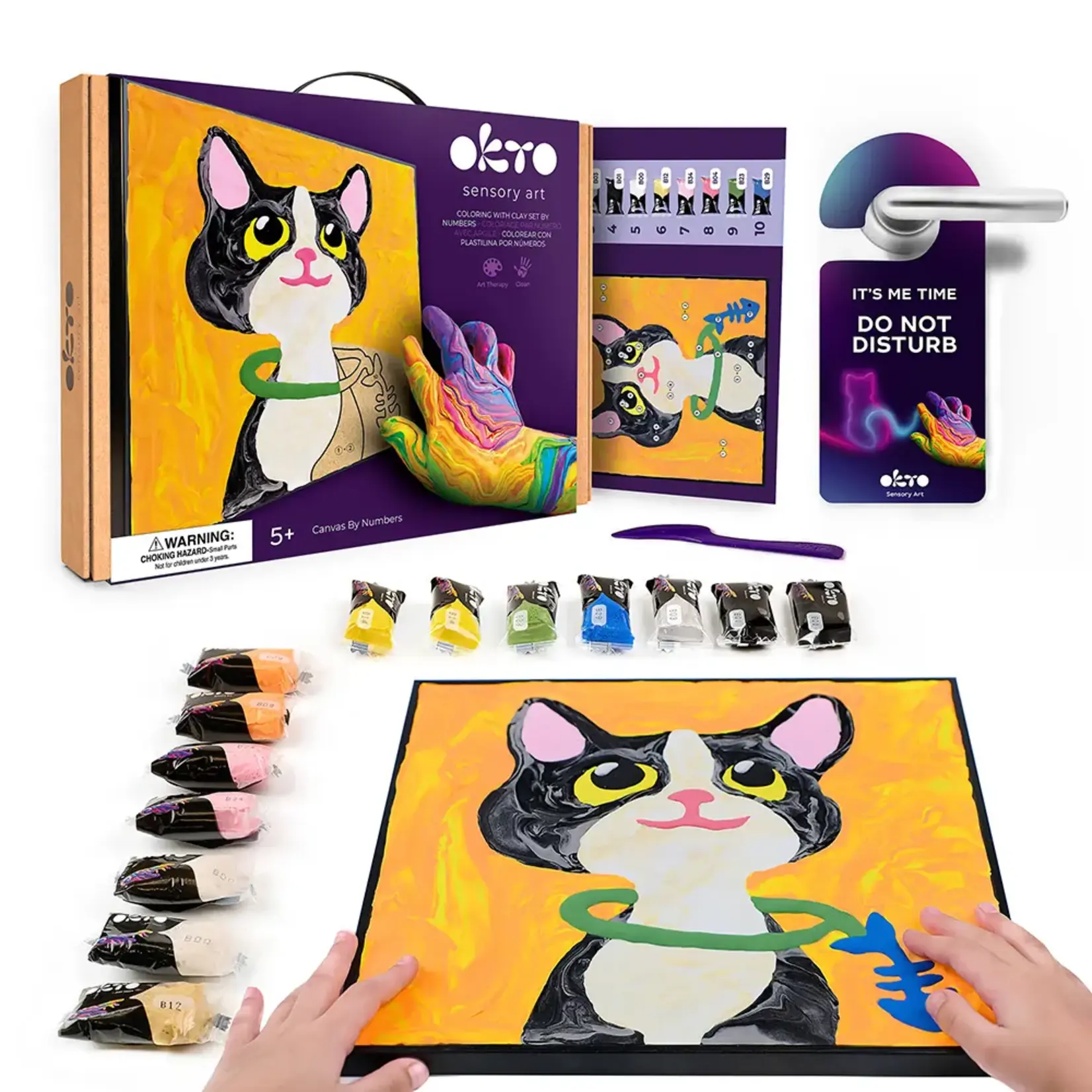 Fainotoys OKTO Clay By The Numbers: Cat