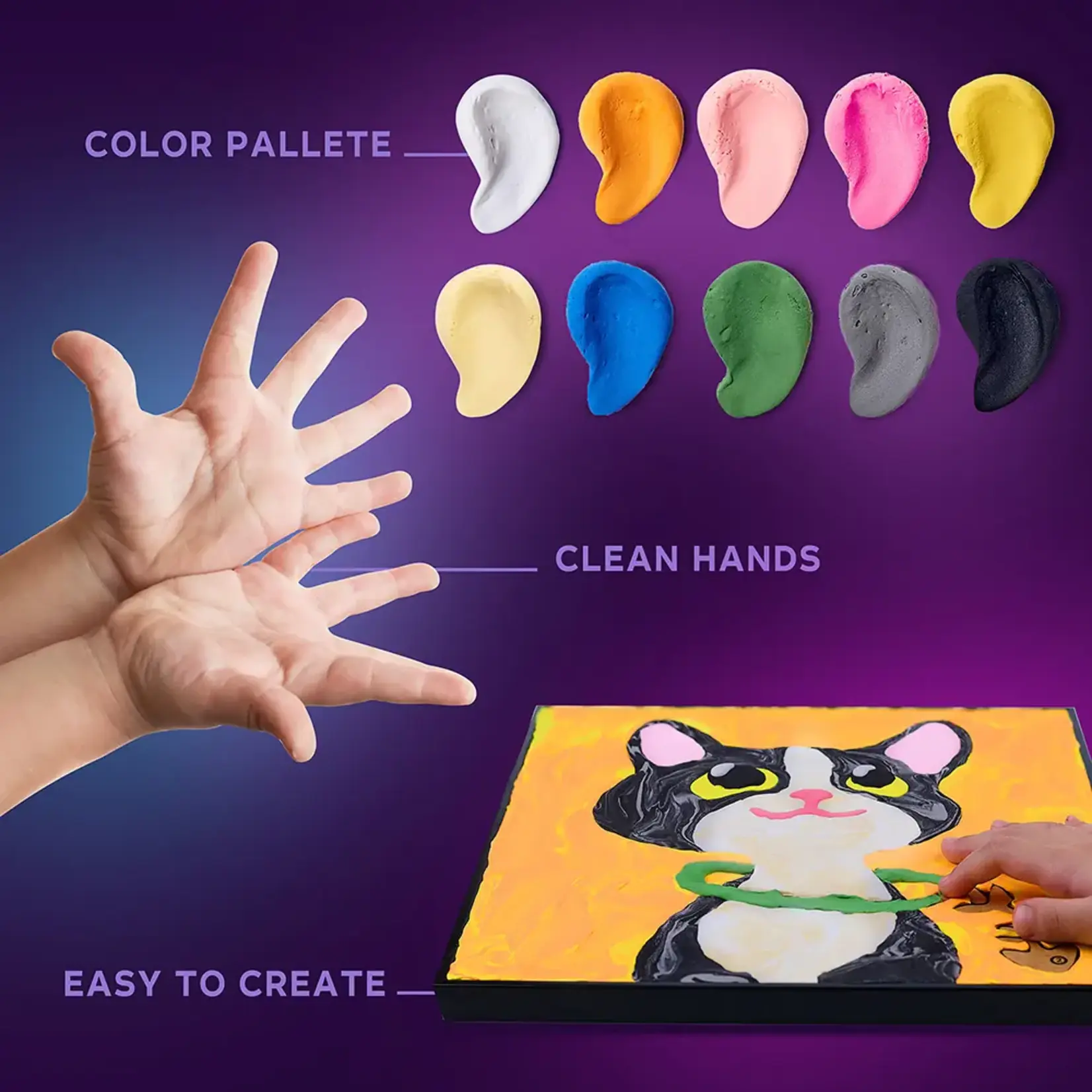 Fainotoys OKTO Clay By The Numbers: Cat