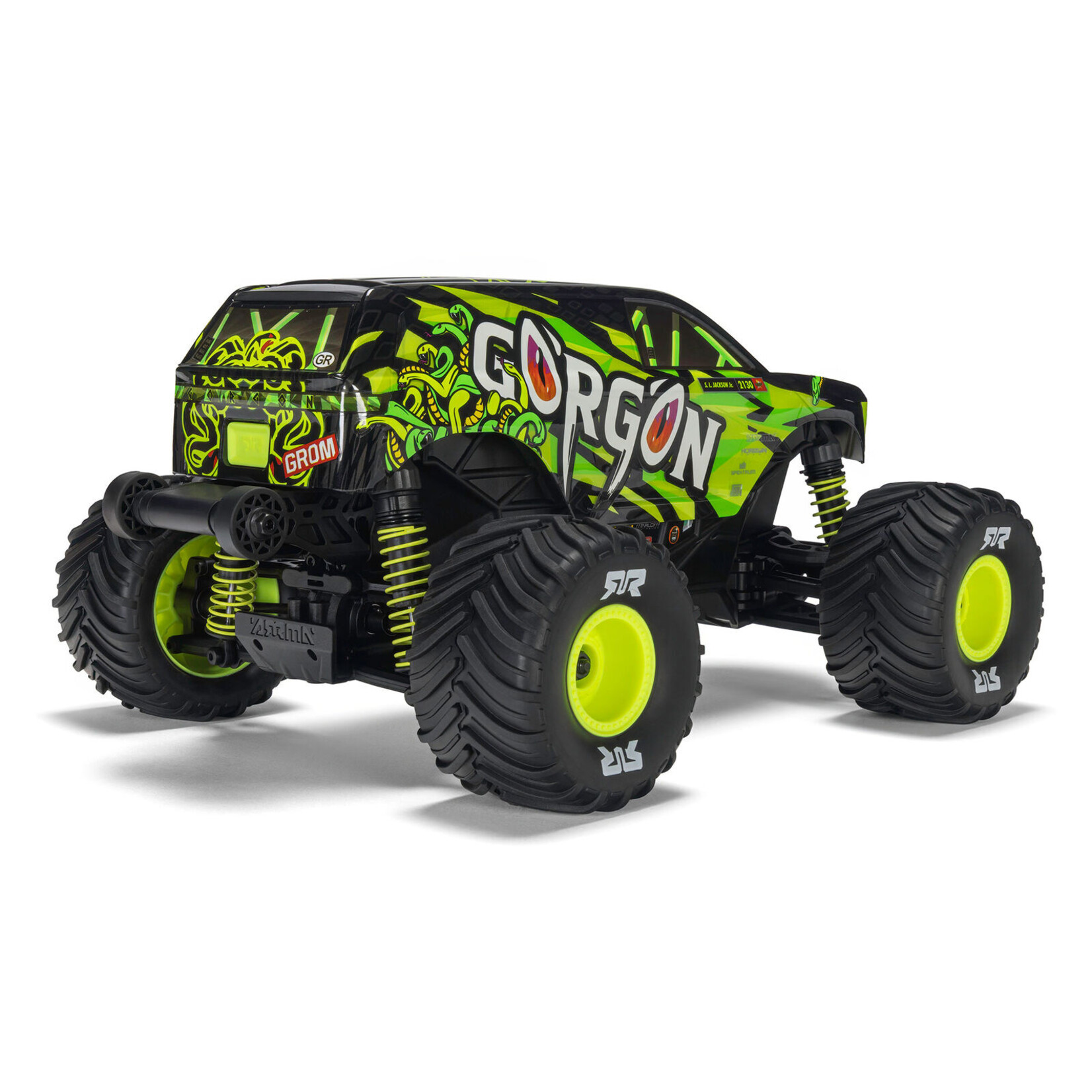 Arrma ARA2130T1 - 1/16 GORGON GROM 4X4 RTR Brushed Monster Truck - Yellow