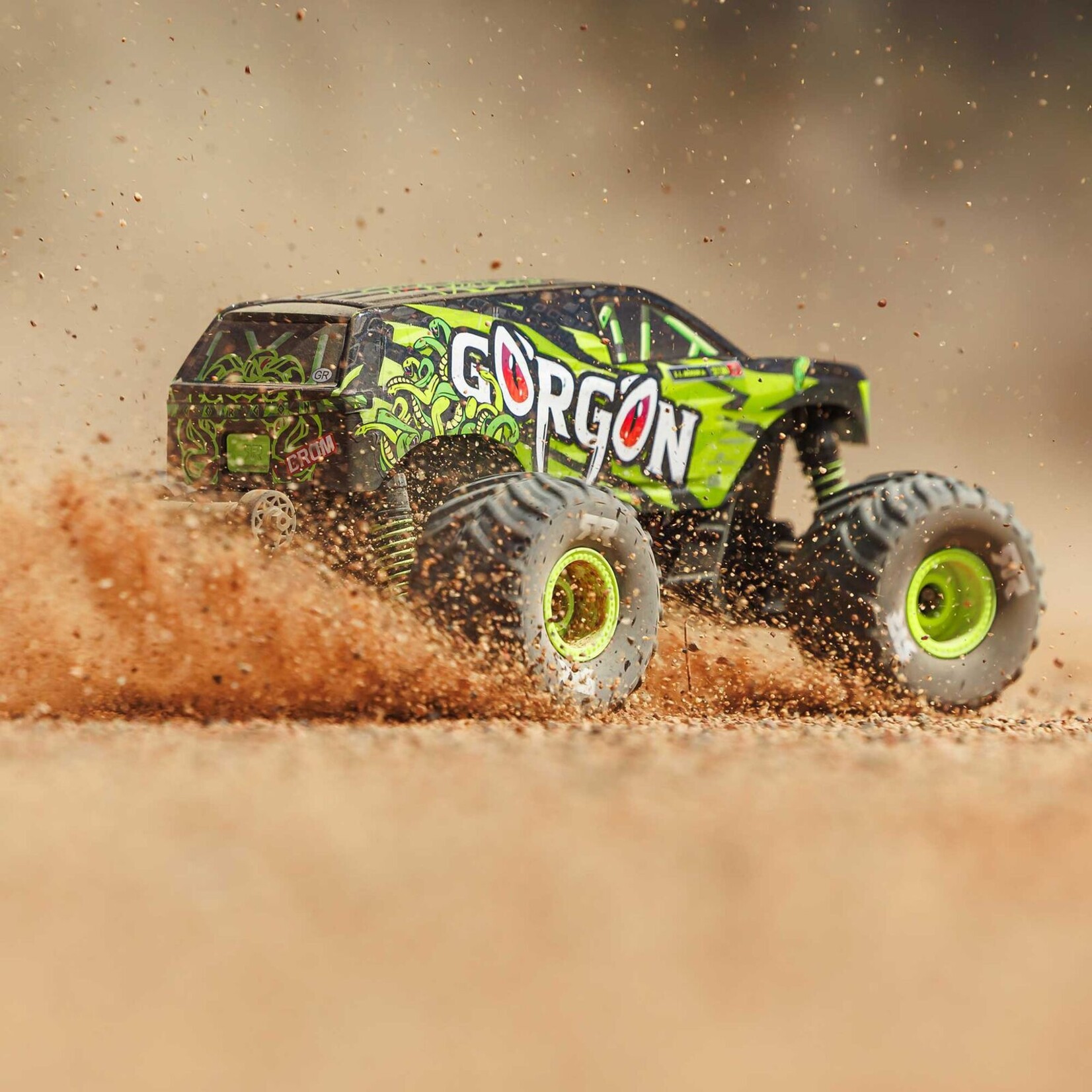 Arrma ARA2130T1 - 1/16 GORGON GROM 4X4 RTR Brushed Monster Truck - Yellow