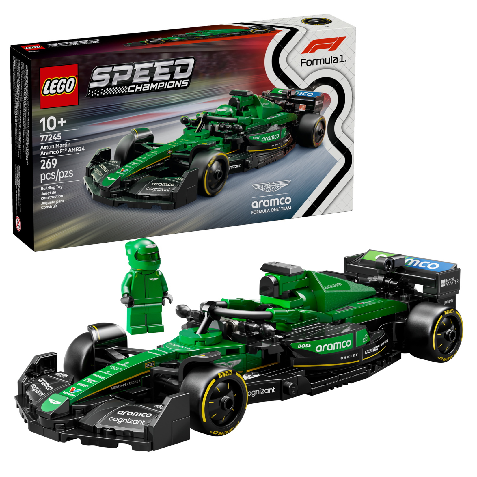 LEGO® Speed Champions 77245 - Astin Martin Armaco F! AMR24 Race Car
