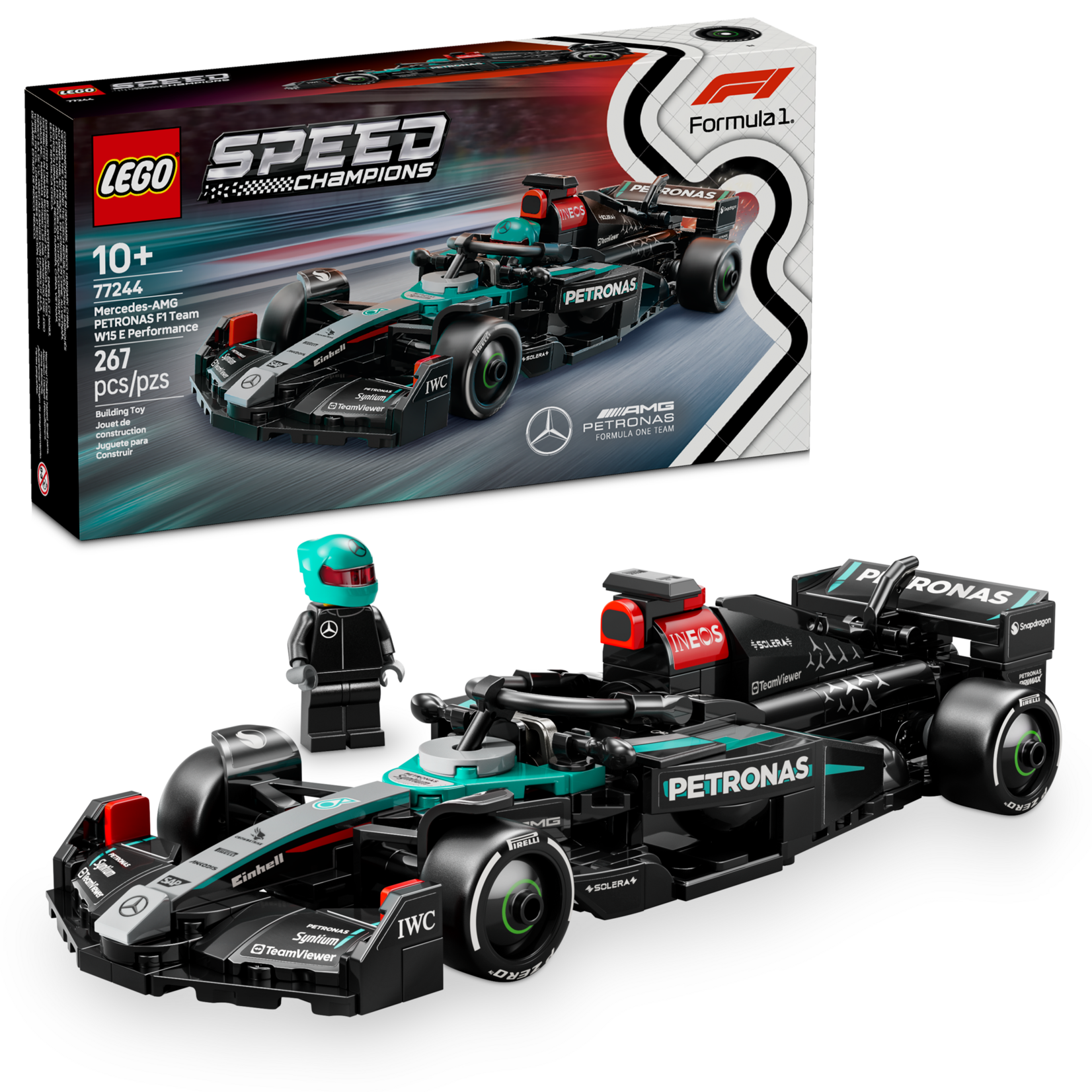 LEGO® Speed Champions 77244 - Mercedes-AMG F1 W15 Race Car